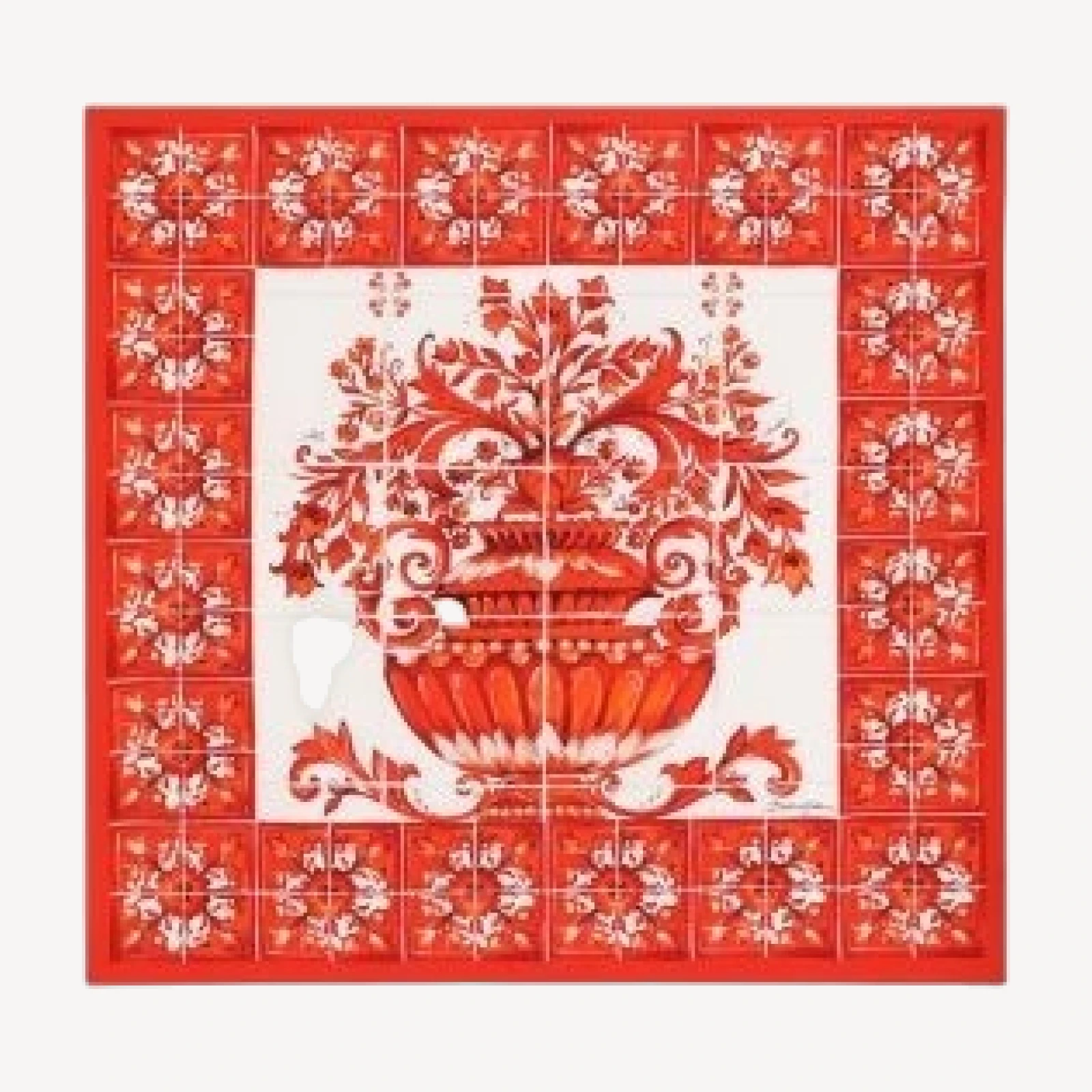 Dolce & Gabbana Majolica Silk Scarf