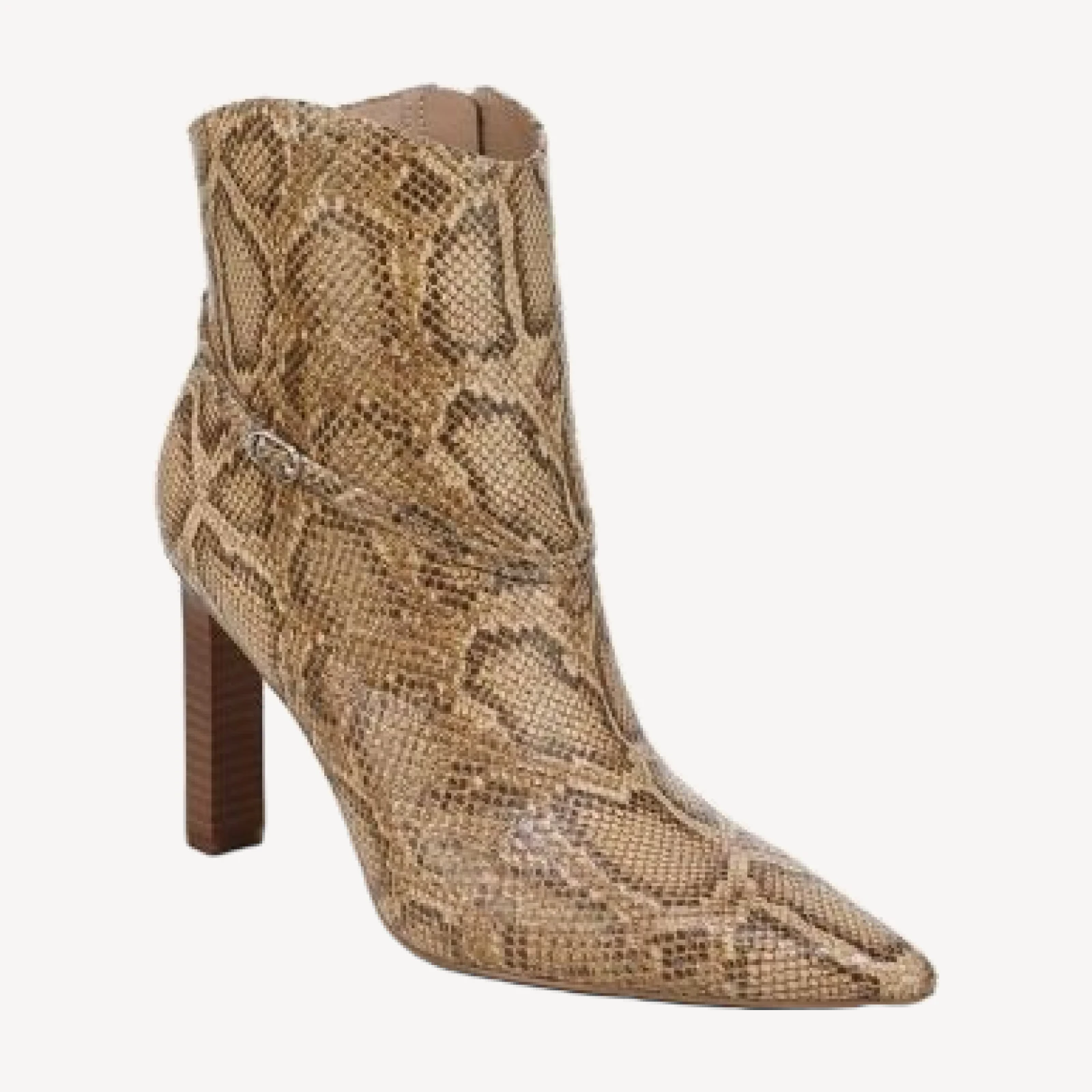 Sam Edelman Women's Cambri Snake Embossed Leather Ankle Boots