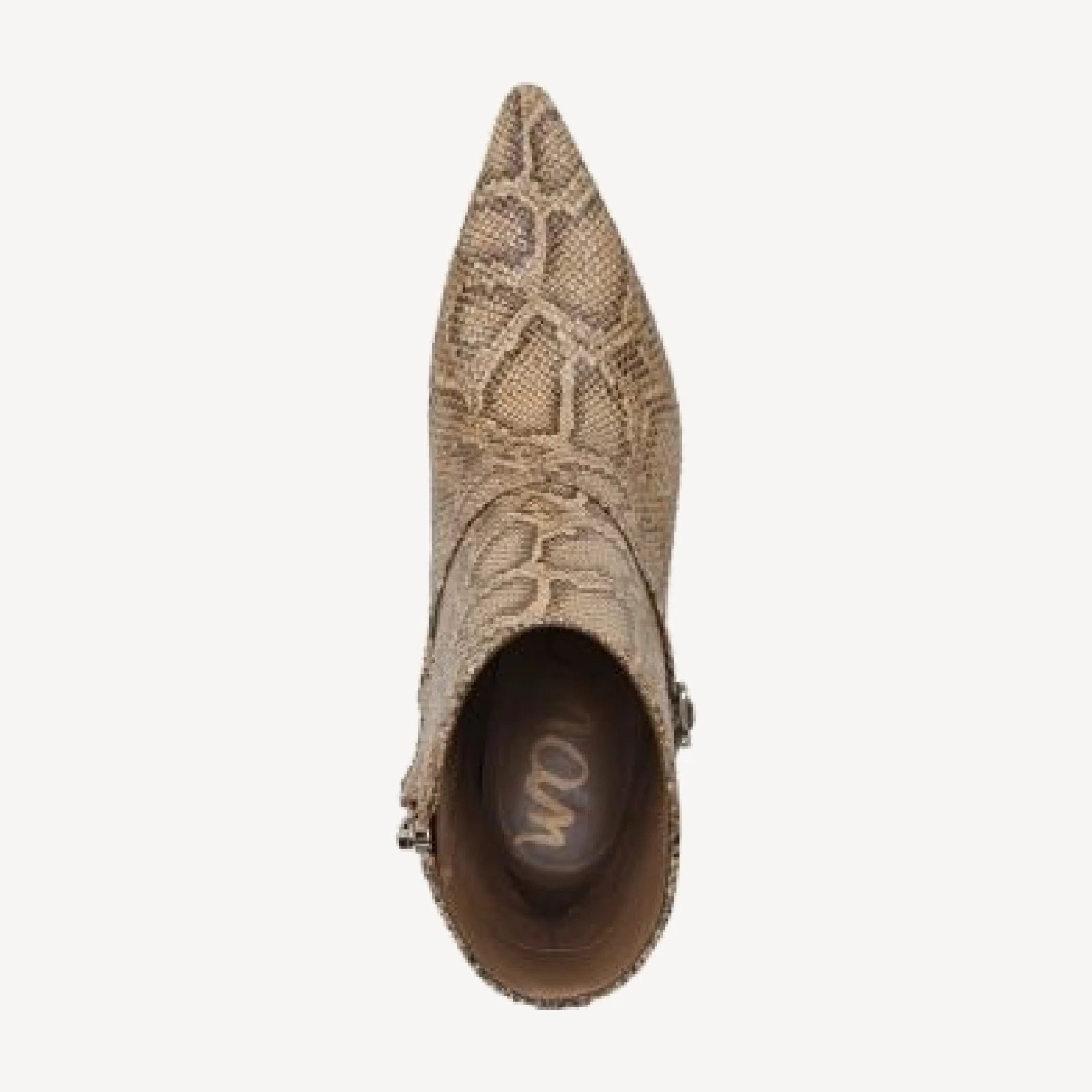 Sam Edelman Women's Cambri Snake Embossed Leather Ankle Boots