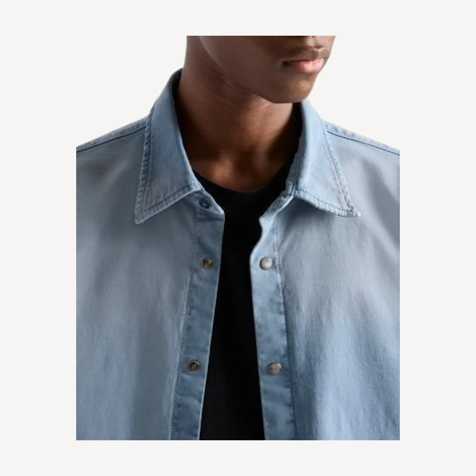 7 For All Mankind Stretch Denim Relaxed Fit Shirt