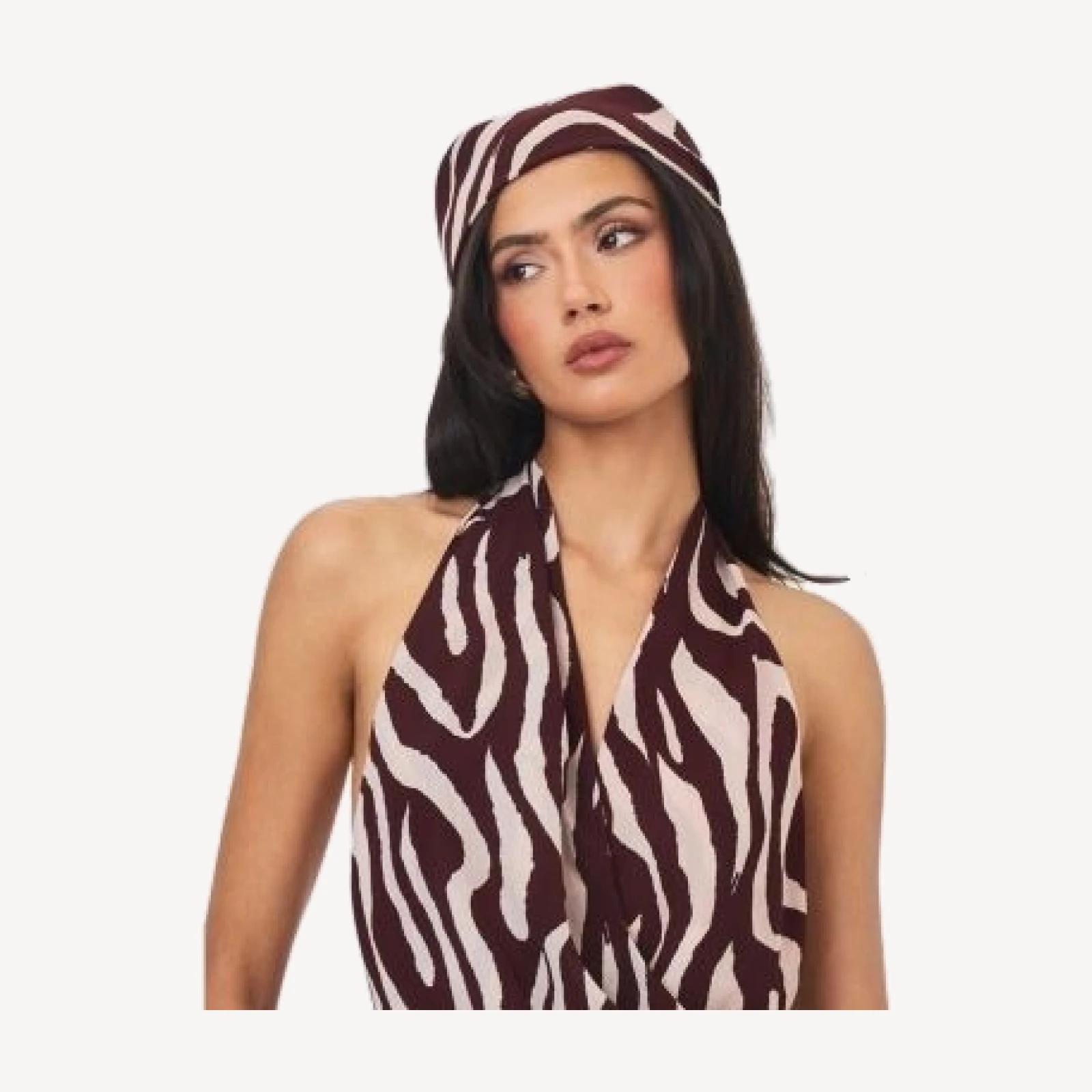 Miss Circle Jolynn Print Head Scarf