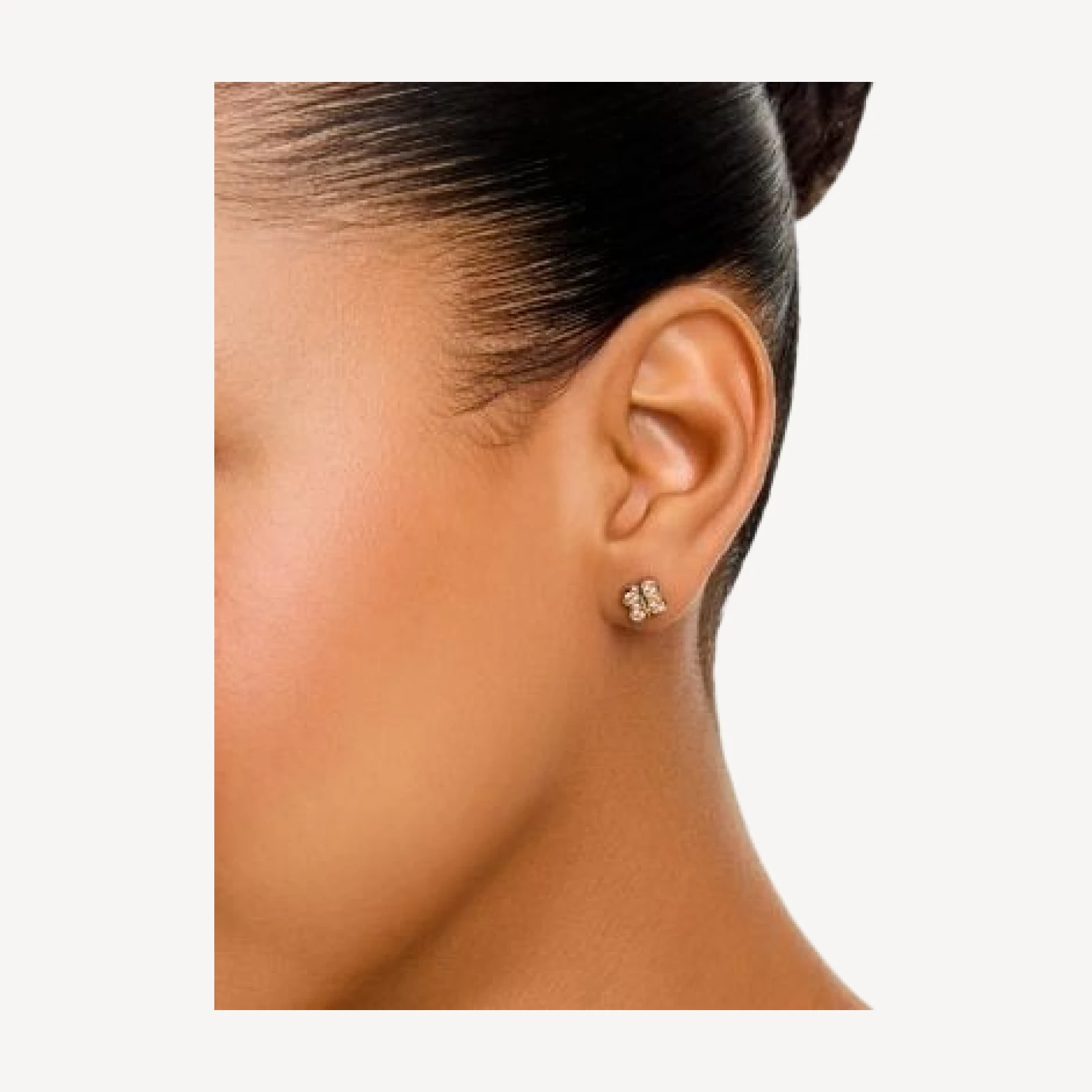 Bloomingdale's Fine Collection Diamond Clover Studs in 14K Yellow Gold, 0.25 tcw