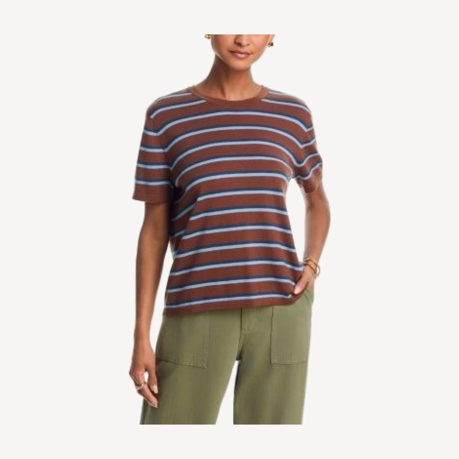 Rails Short Sleeve Striped Tee