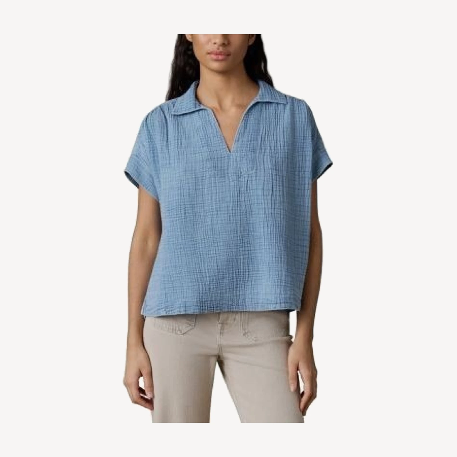 Faherty Dune Cotton Gauze Zoe Top