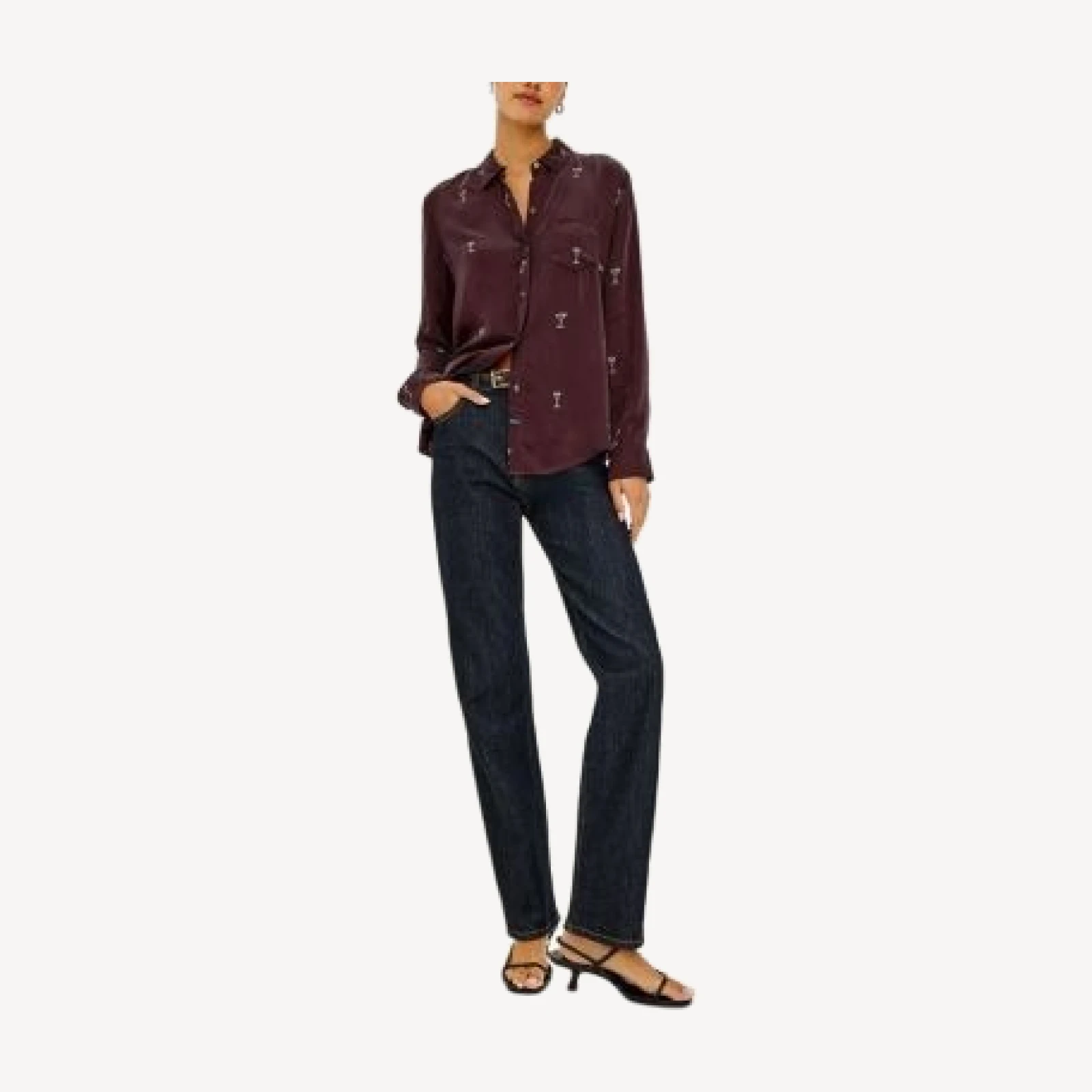 Rails Alyssa Long Sleeve Printed Woven Top