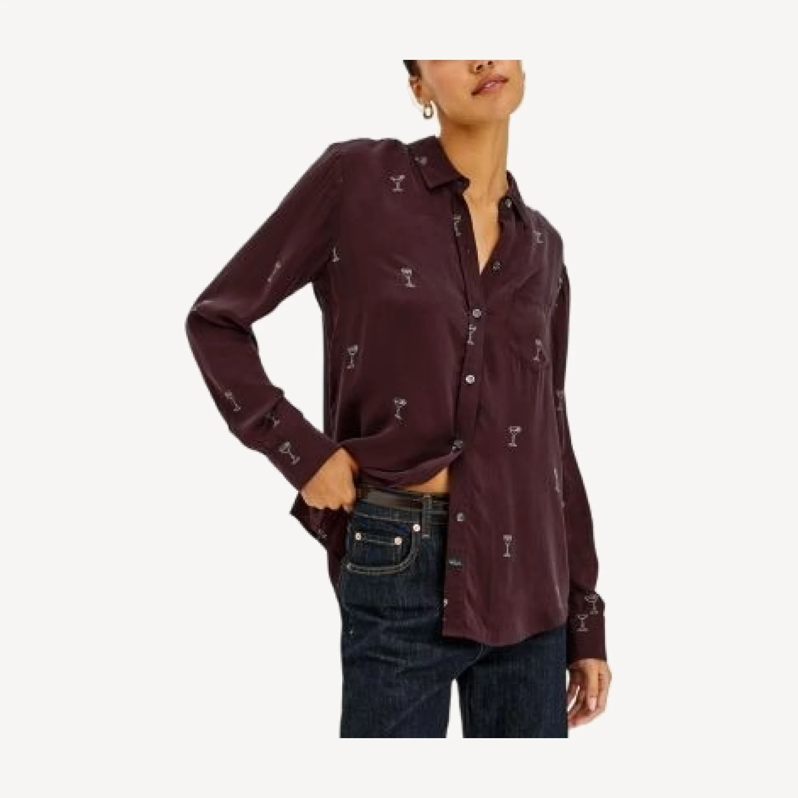 Rails Alyssa Long Sleeve Printed Woven Top