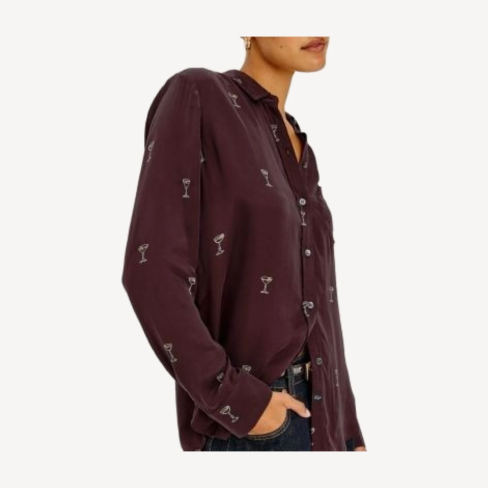 Rails Alyssa Long Sleeve Printed Woven Top