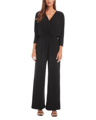 Karen Kane Crossover Neck Jumpsuit