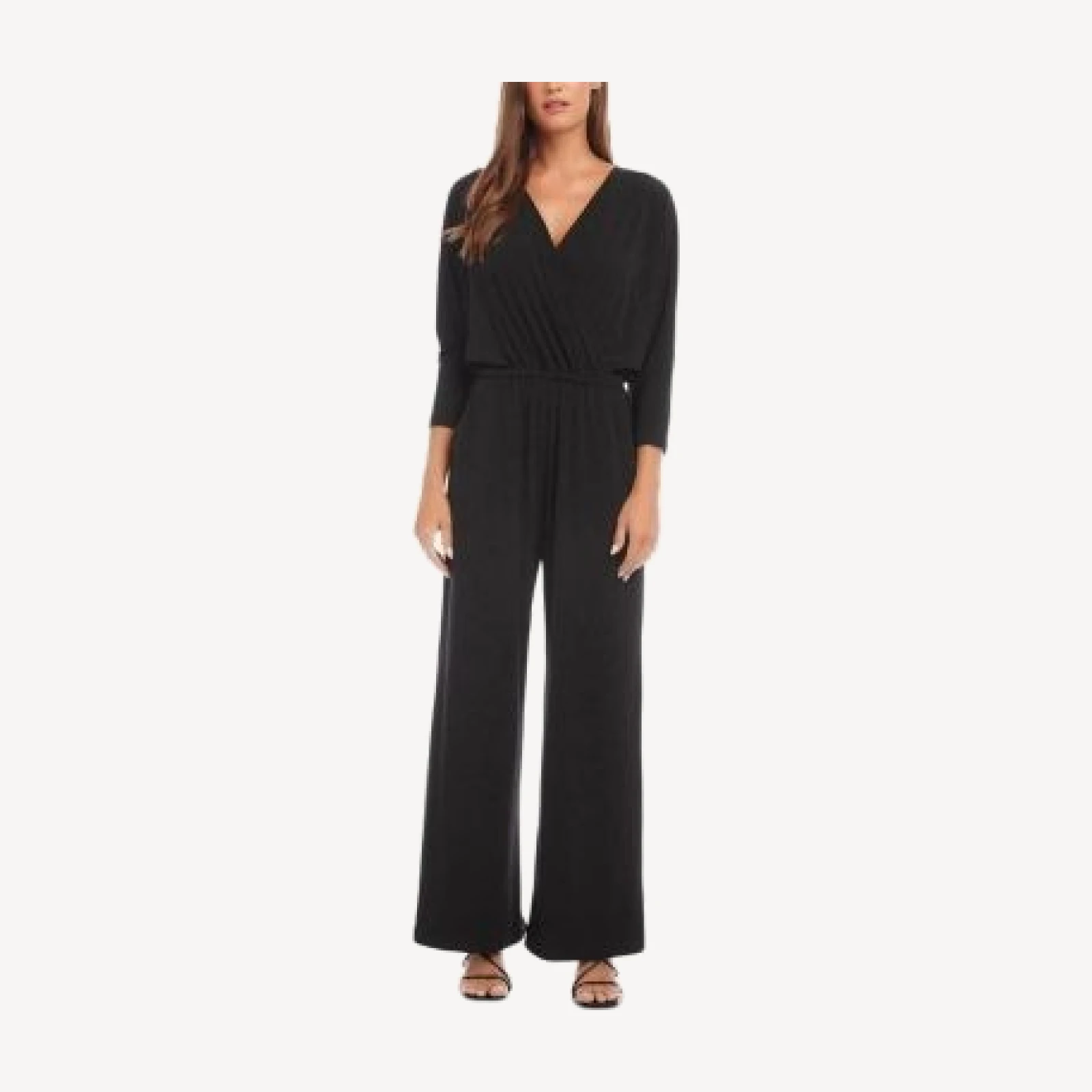 Karen Kane Crossover Neck Jumpsuit