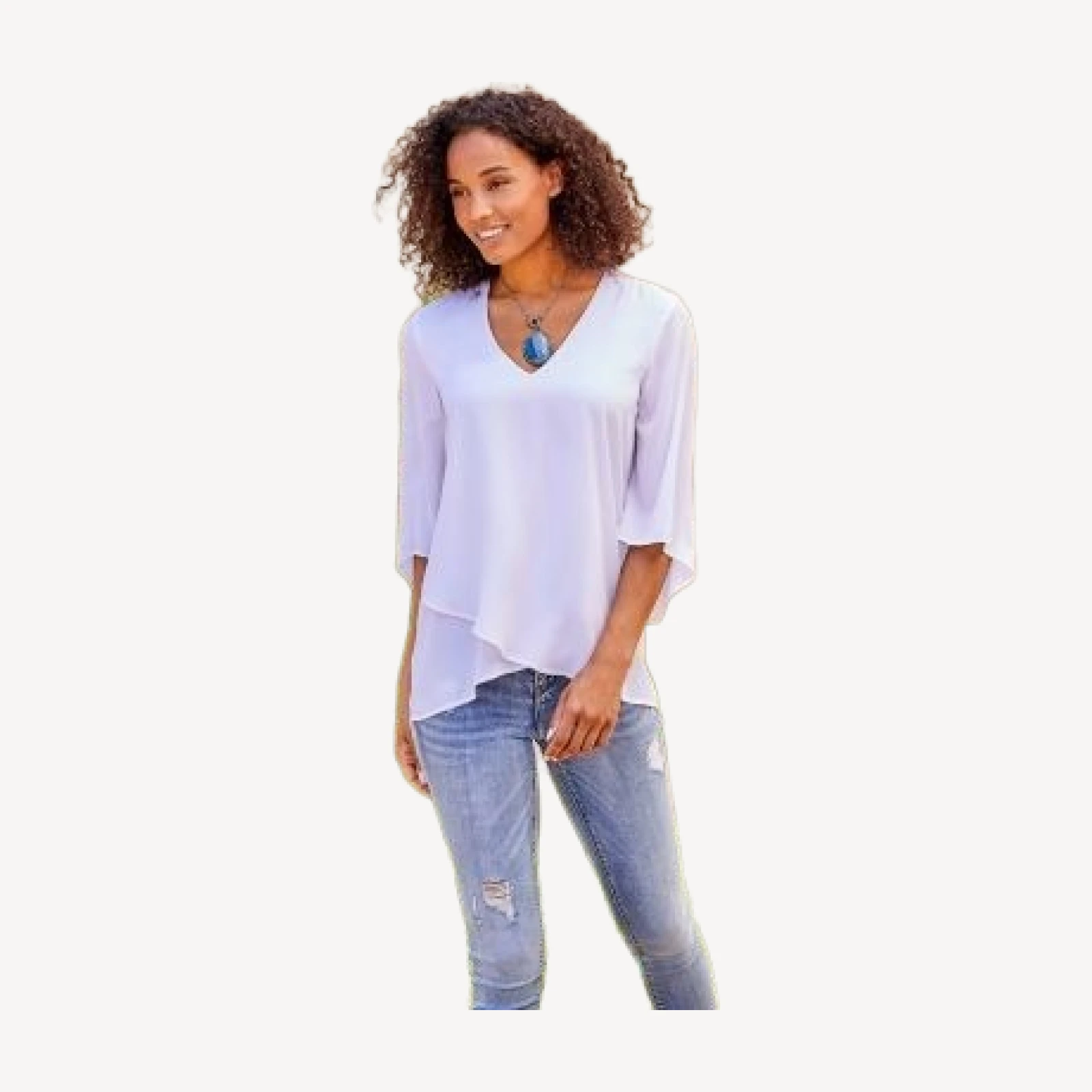 Karen Kane Asymmetric High/Low Top