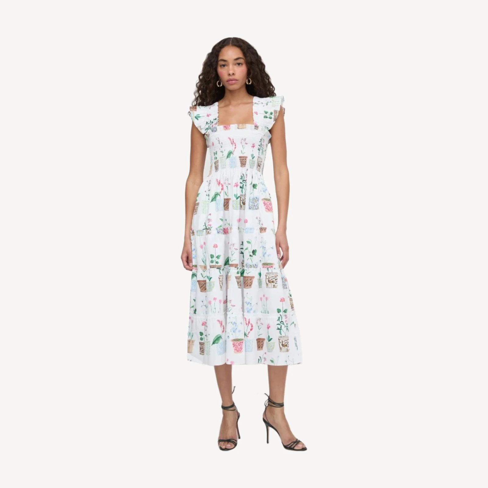 The Ellie Nap Dress - Flower Pots