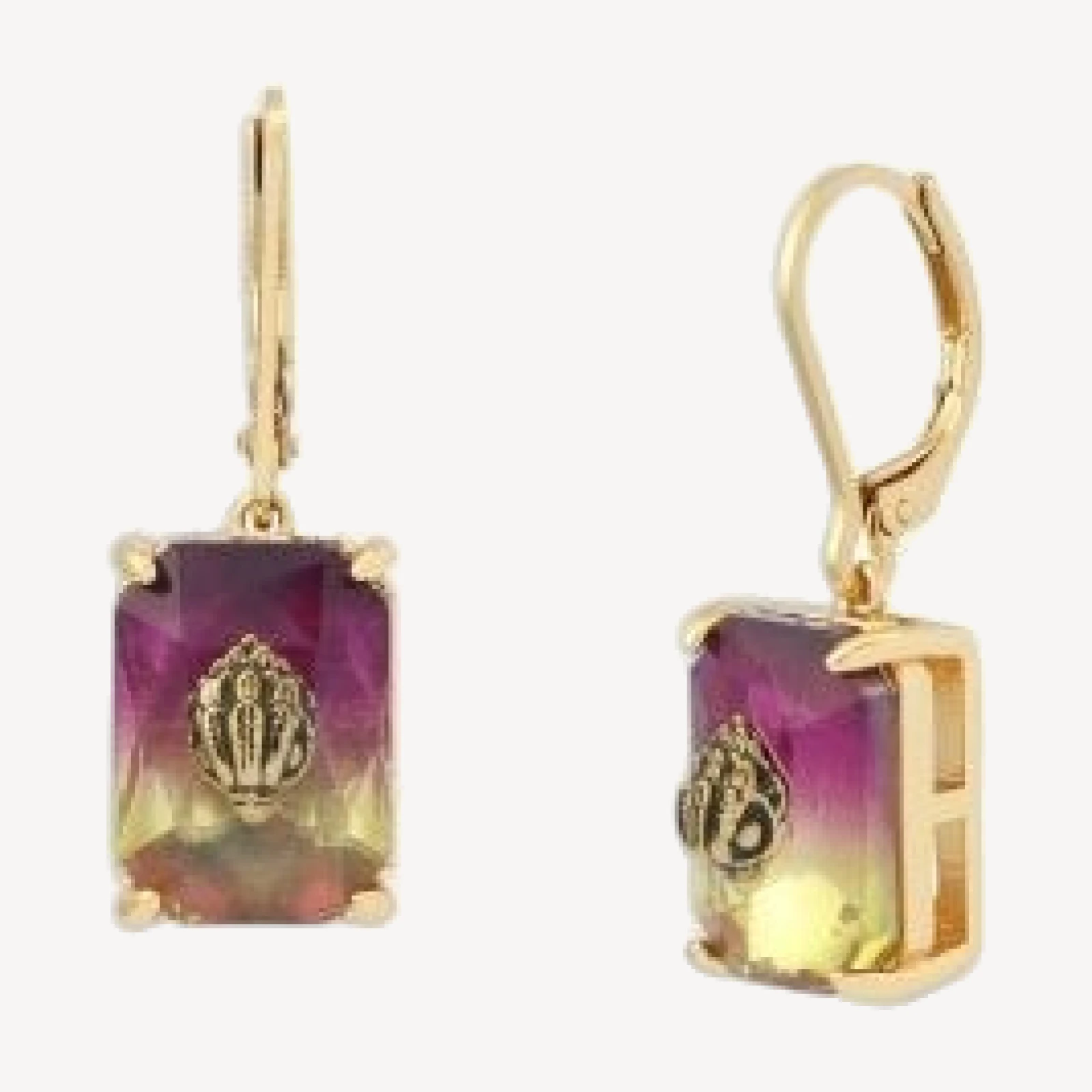 Kurt Geiger London Signature Eagle Ombre Stone Drop Earrings