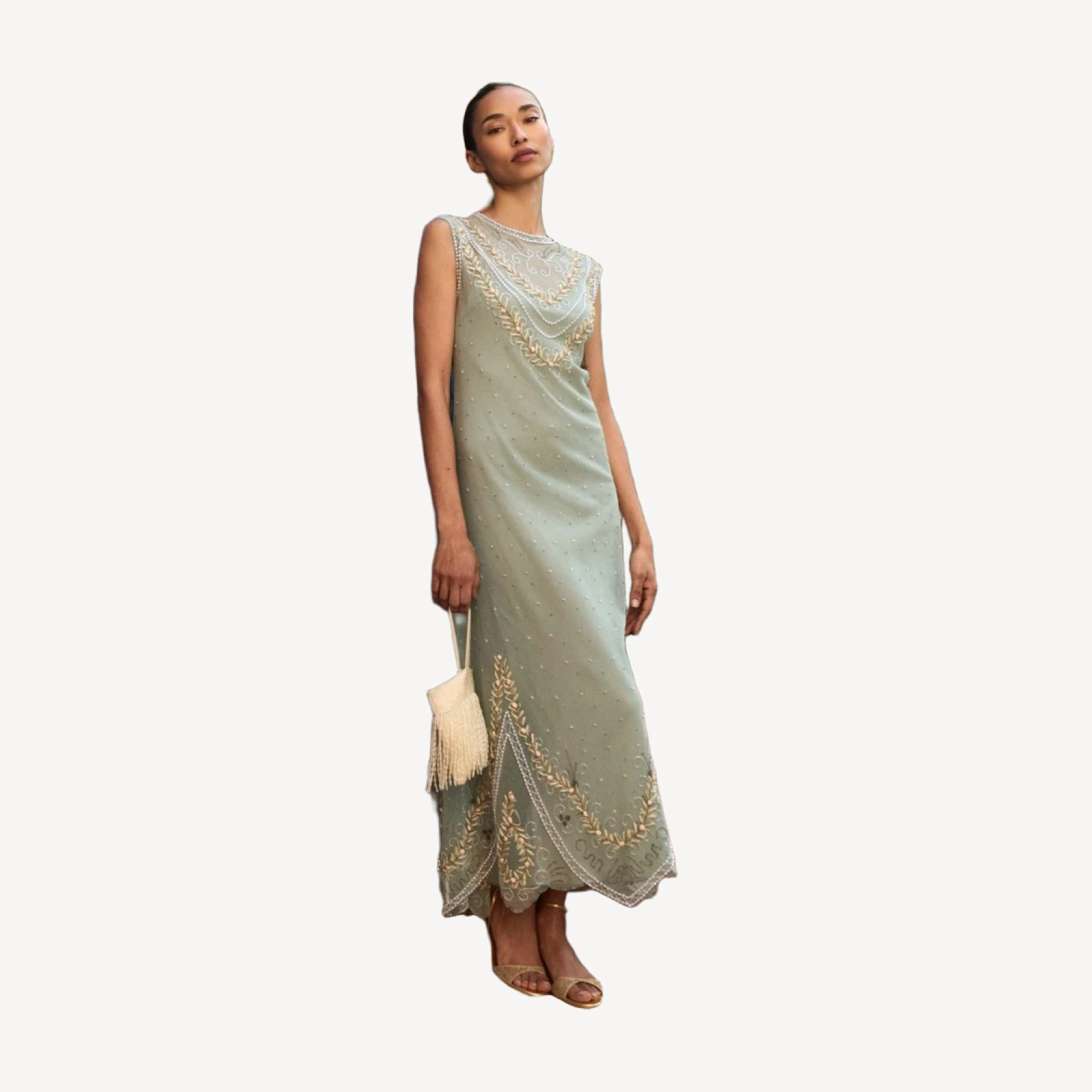 ARTEMISE DRESS -- SAGE