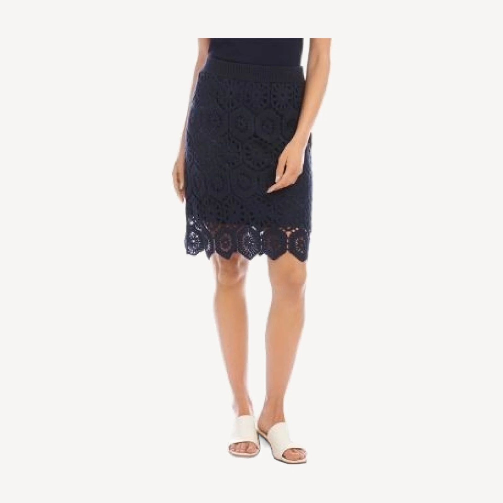 Karen Kane Crochet Skirt