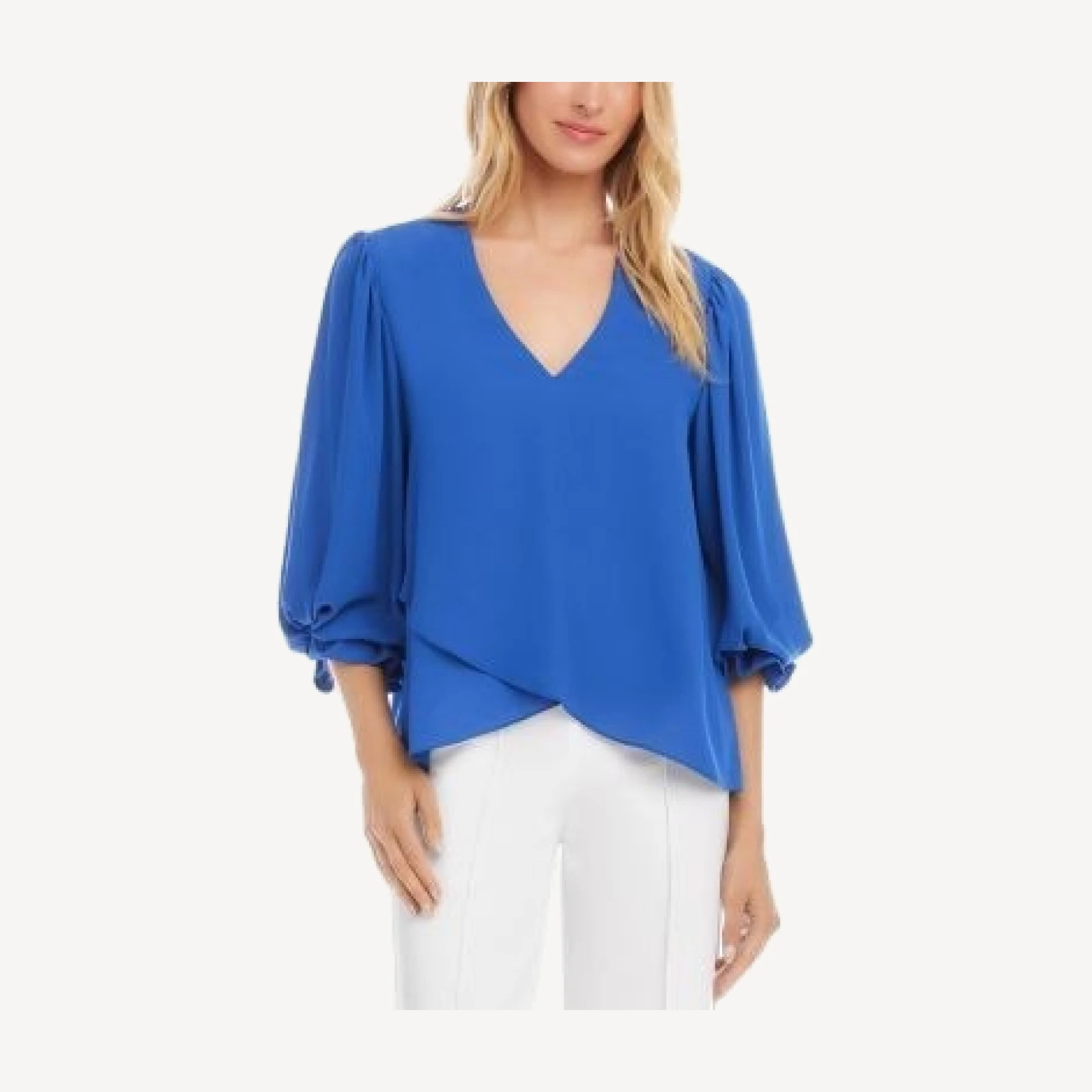 Karen Kane Layered Asymmetric Hem Top