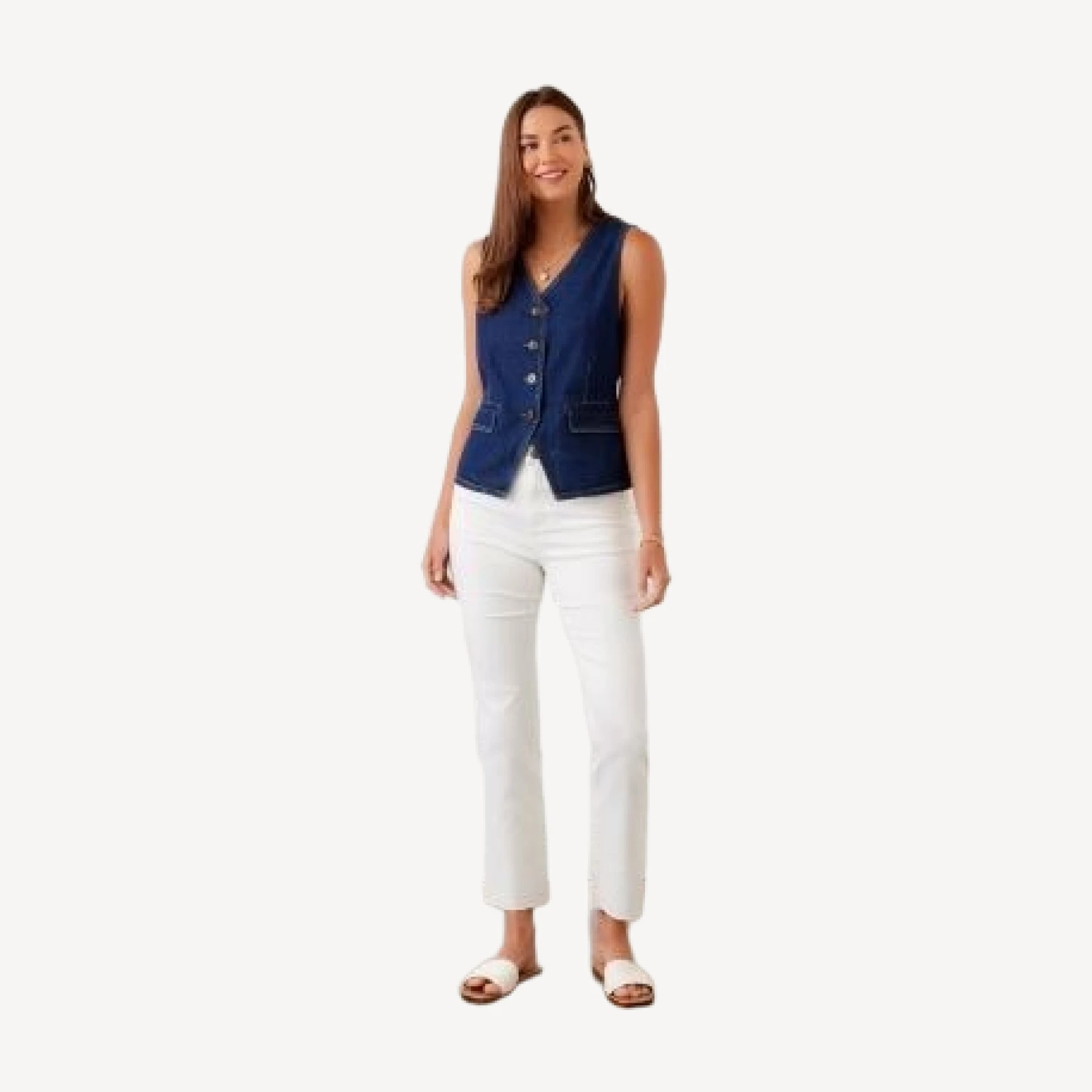 Karen Kane Denim Vest