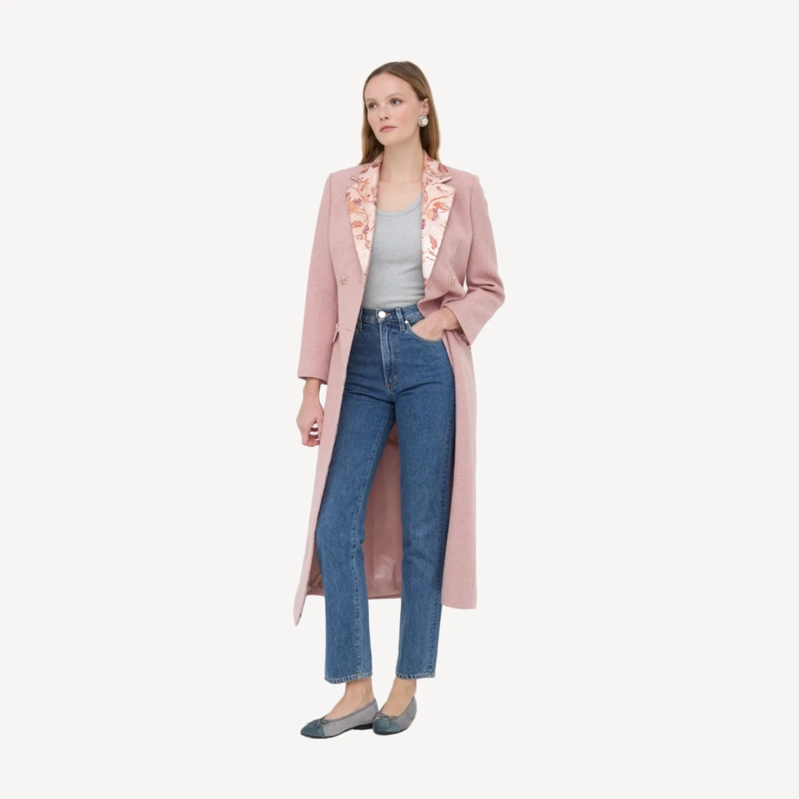 The Dottie Coat - Dusty Rose