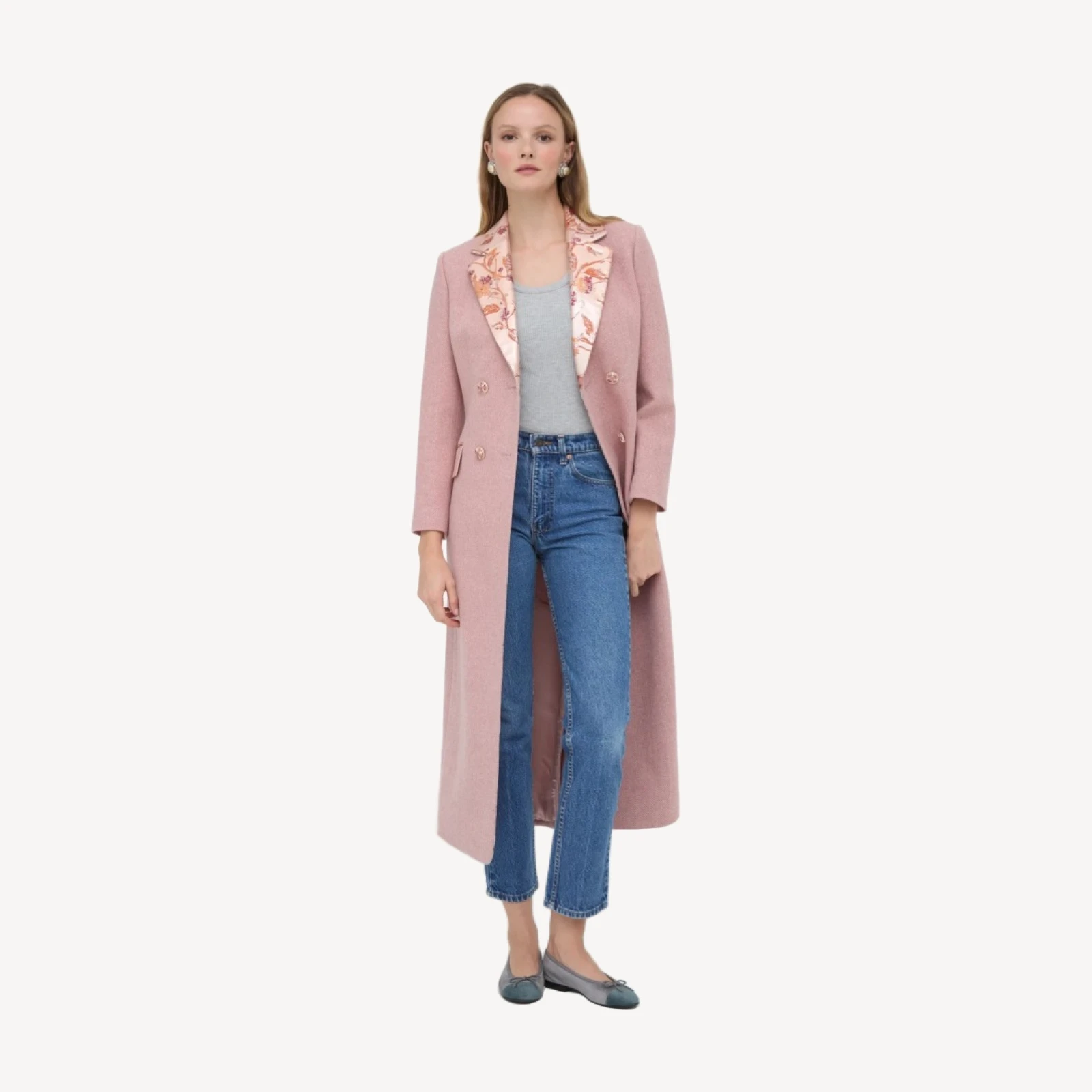 The Dottie Coat - Dusty Rose
