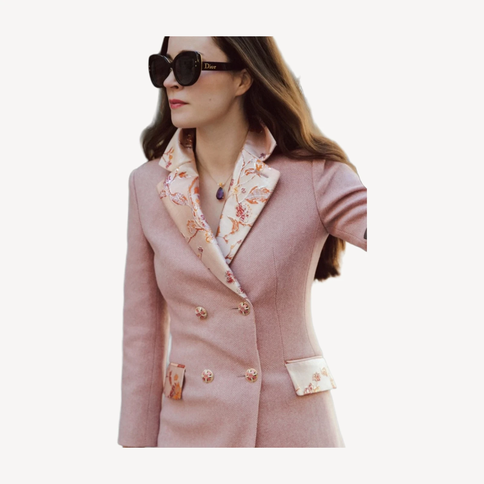 The Dottie Coat - Dusty Rose