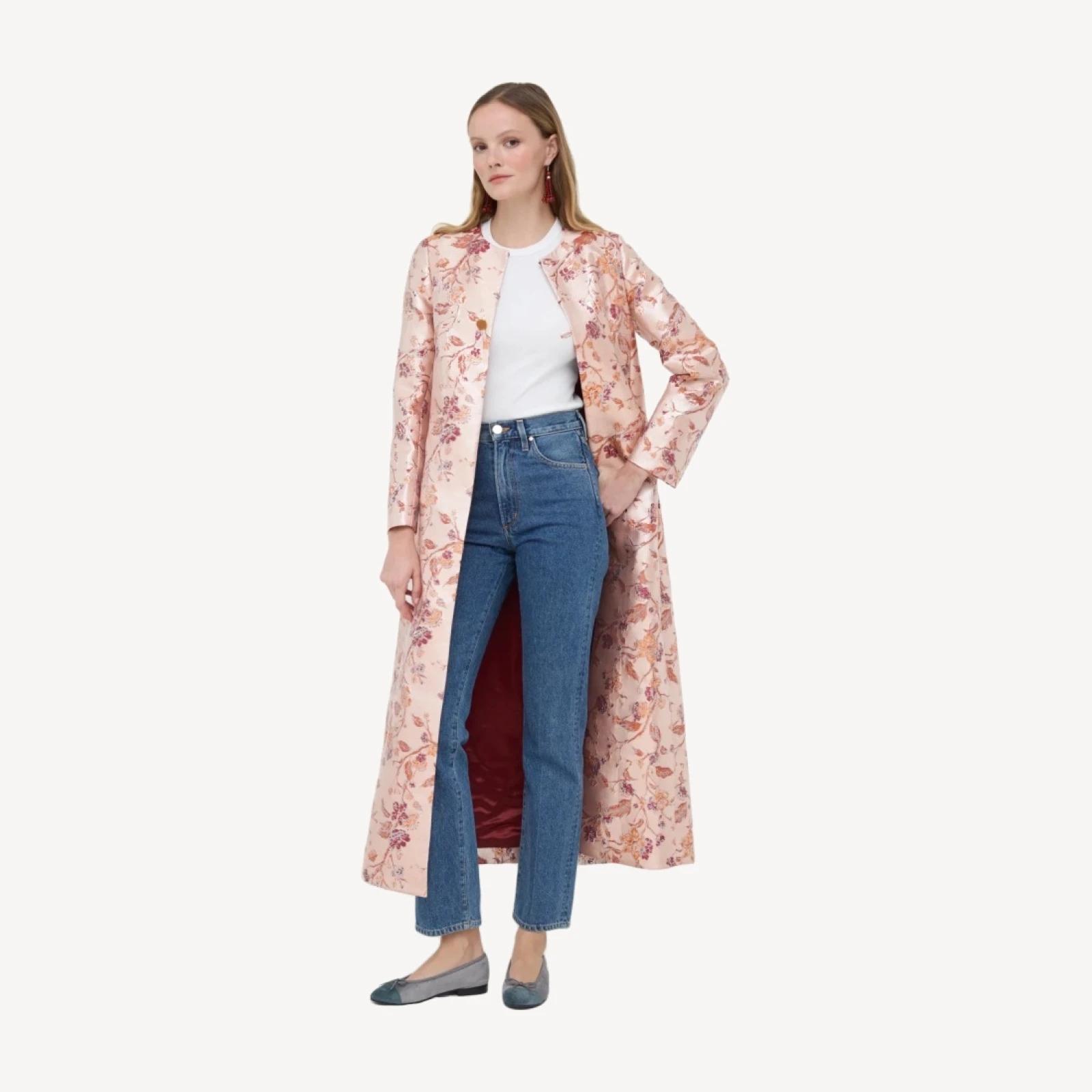 The Annabel Duster - Blossom Chinoiserie Brocade