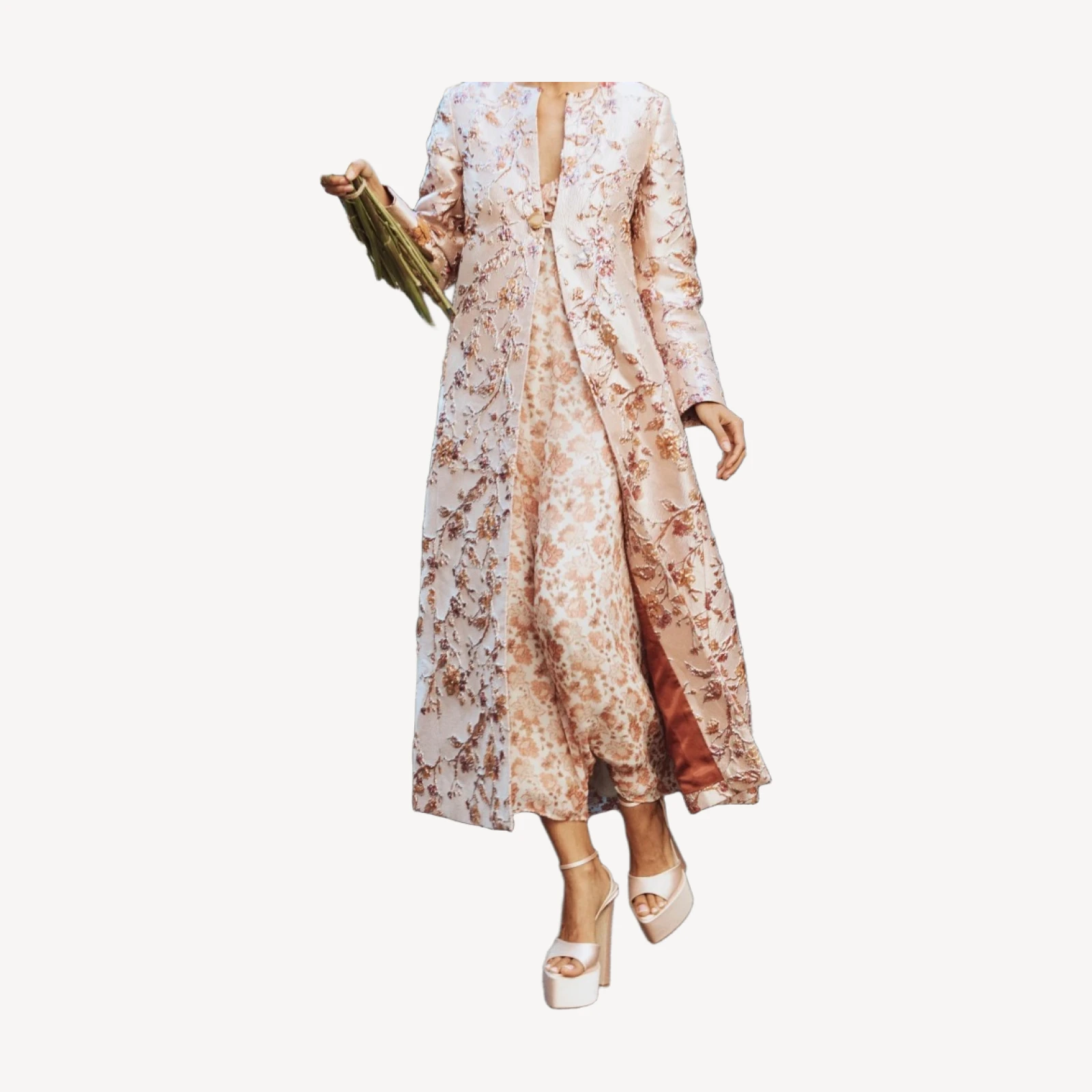 The Annabel Duster - Blossom Chinoiserie Brocade