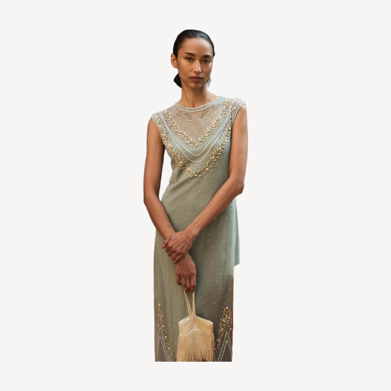 ARTEMISE DRESS -- SAGE