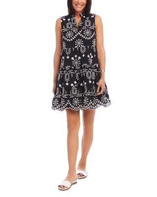 Karen Kane Sleeveless Eyelet Dress