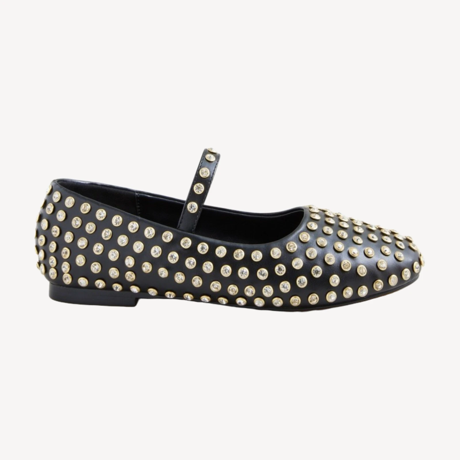 Girls' jewel-embellished ballet flats