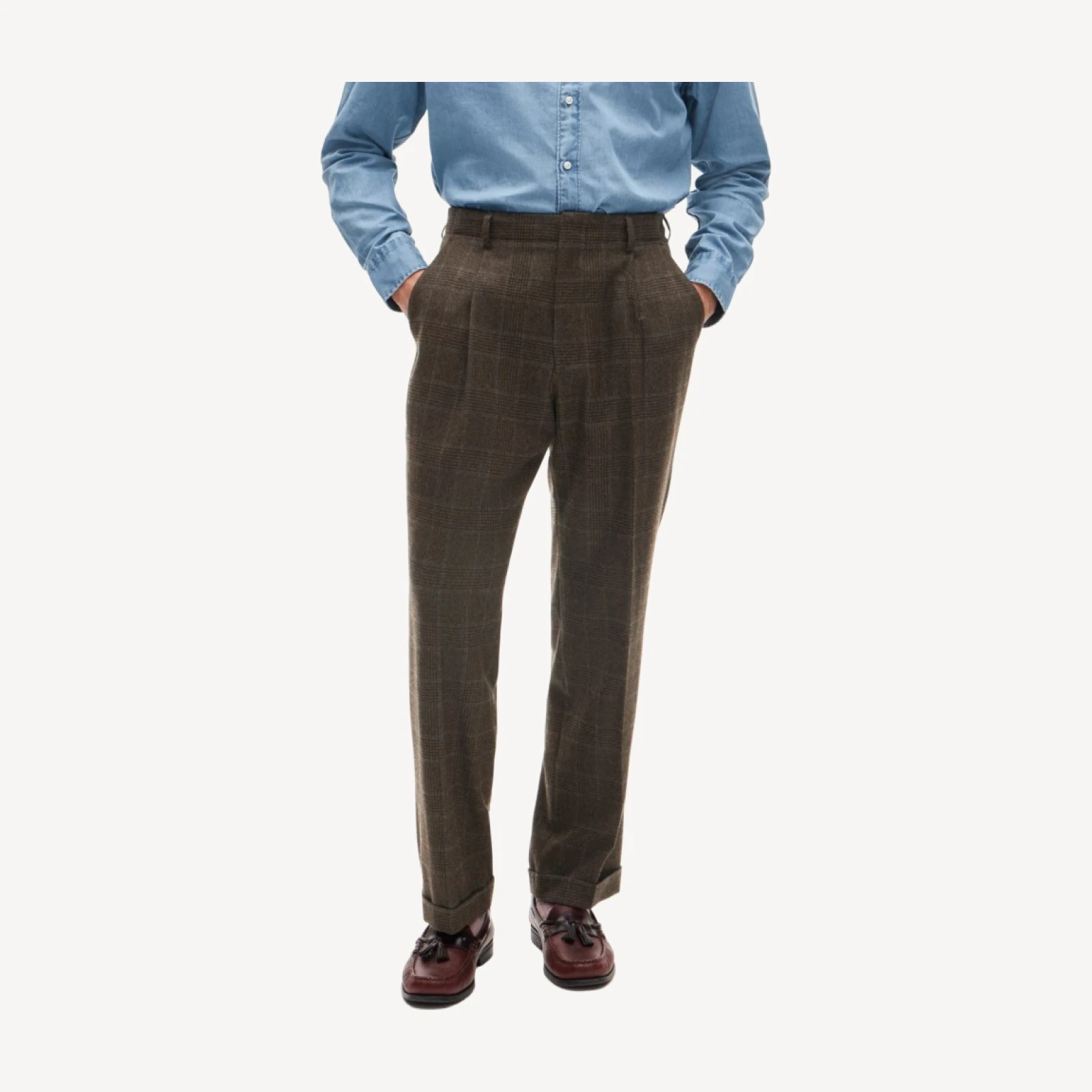 Kenmare Relaxed-fit suit pant in Scottish lambswool blend