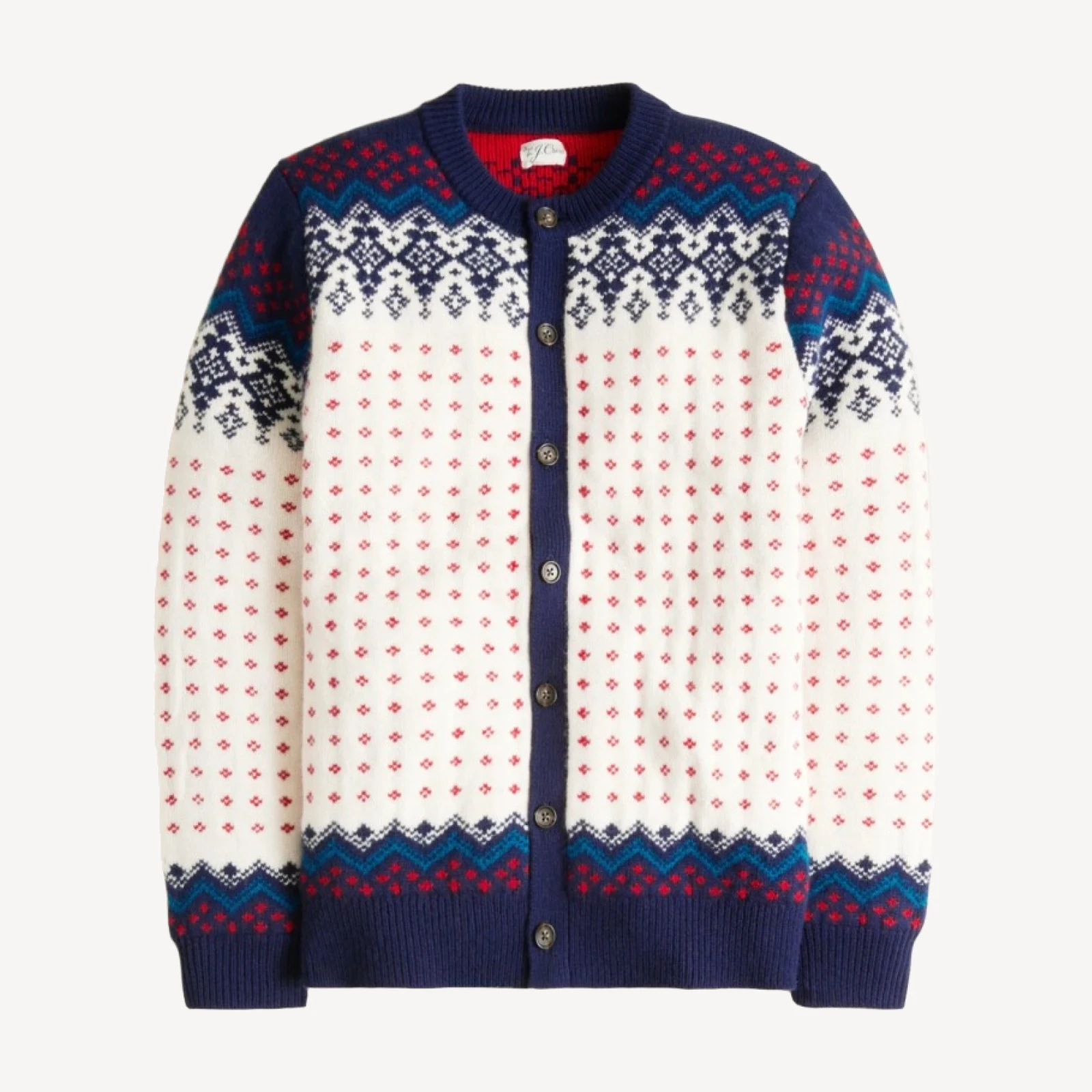 Fair Isle cardigan in lambswool