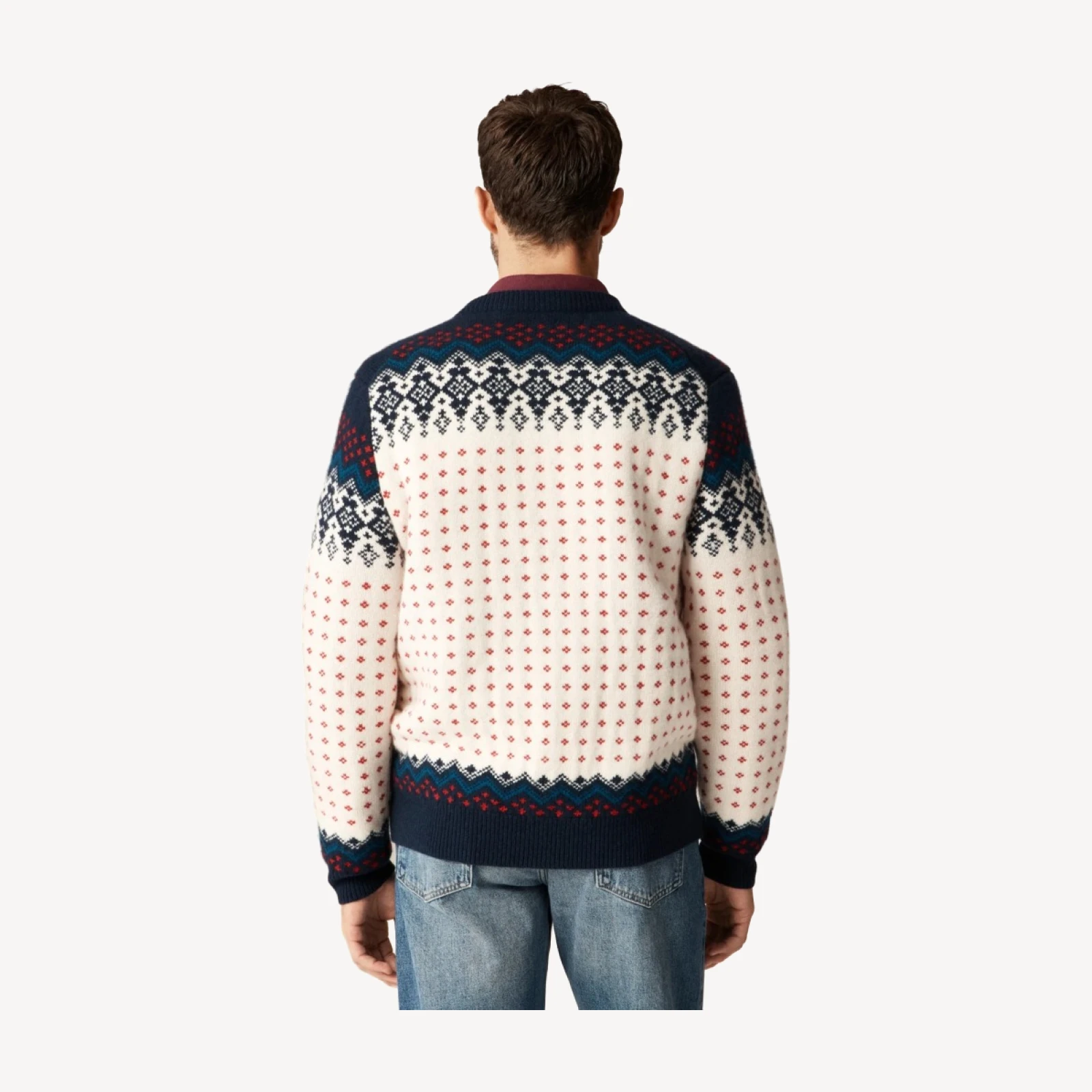Fair Isle cardigan in lambswool