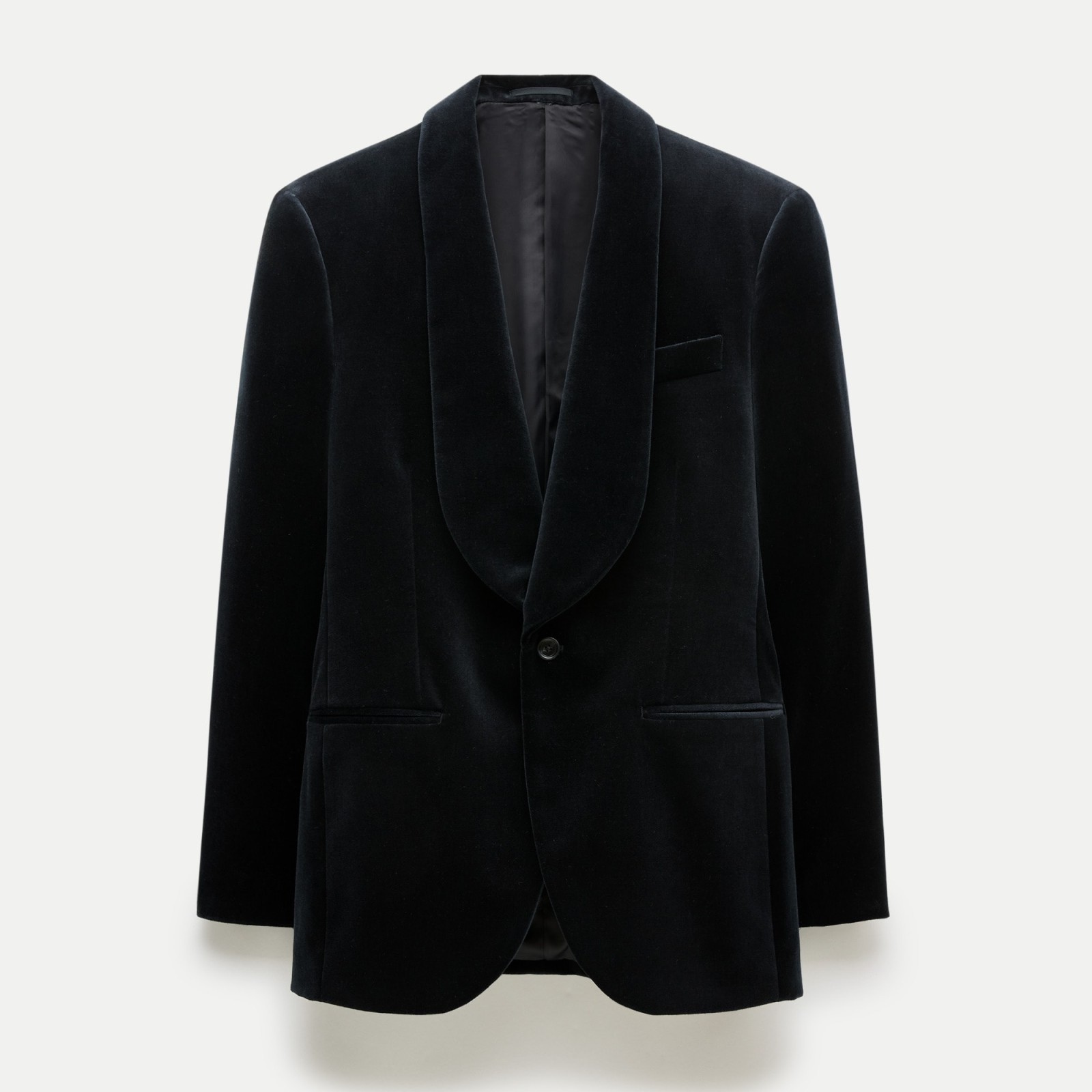 Crosby Classic-fit shawl-collar dinner jacket in velvet