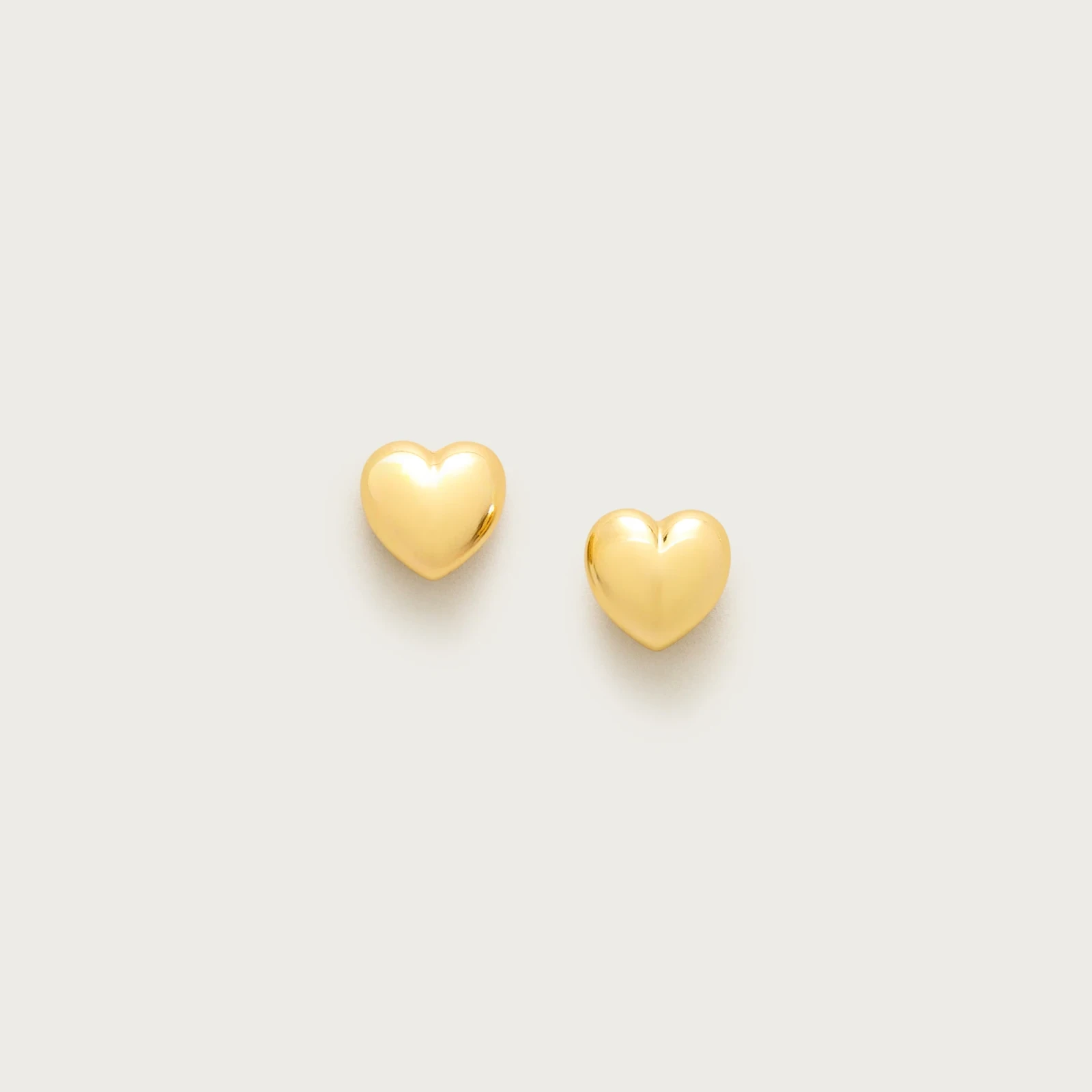 Metallic heart studs