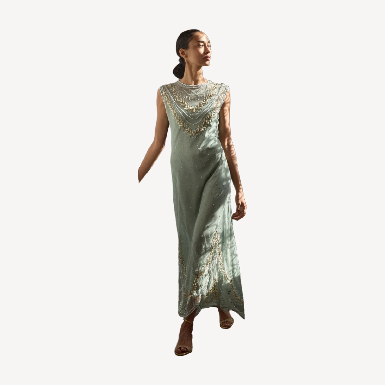 ARTEMISE DRESS -- SAGE