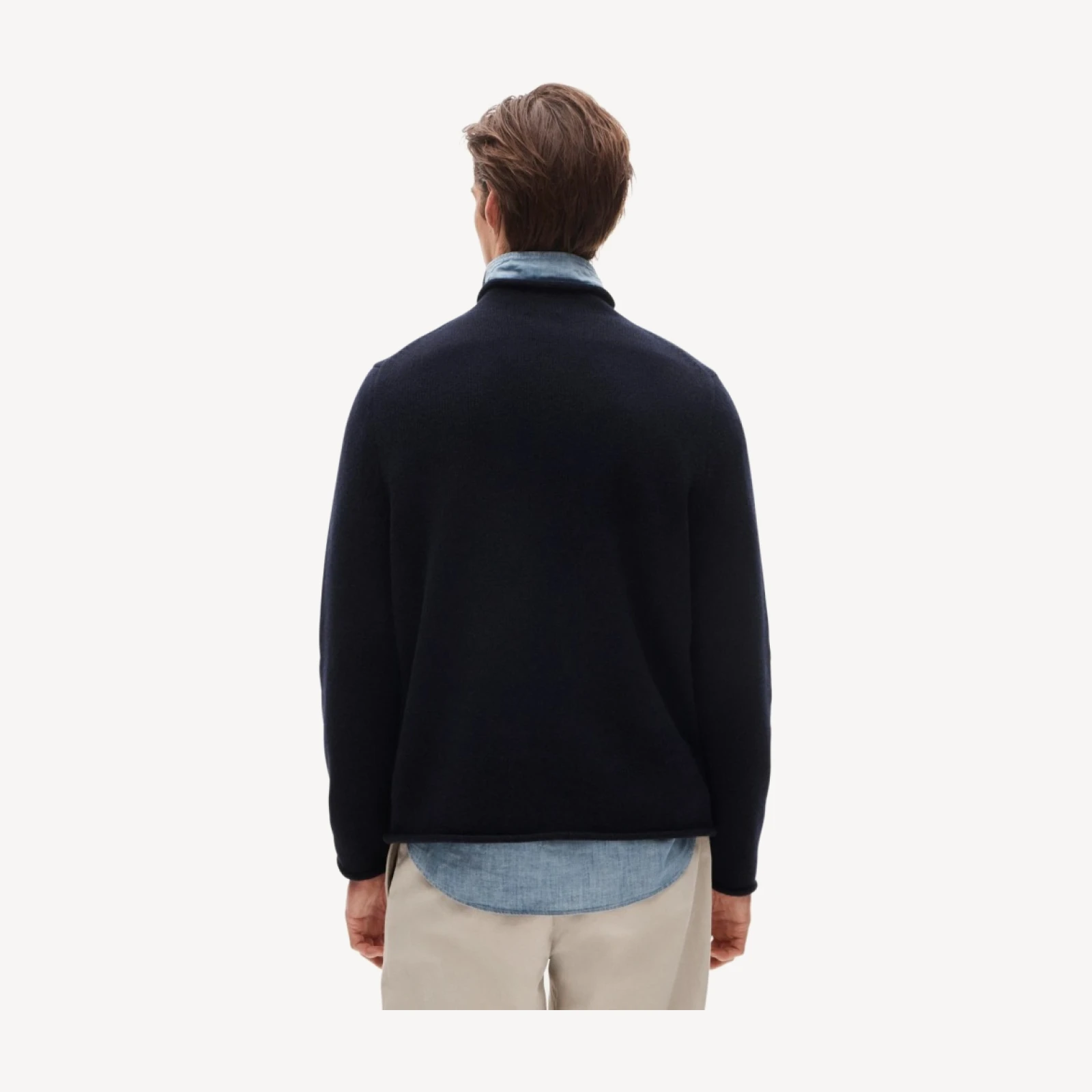 Rollneck™ sweater in heavyweight cashmere