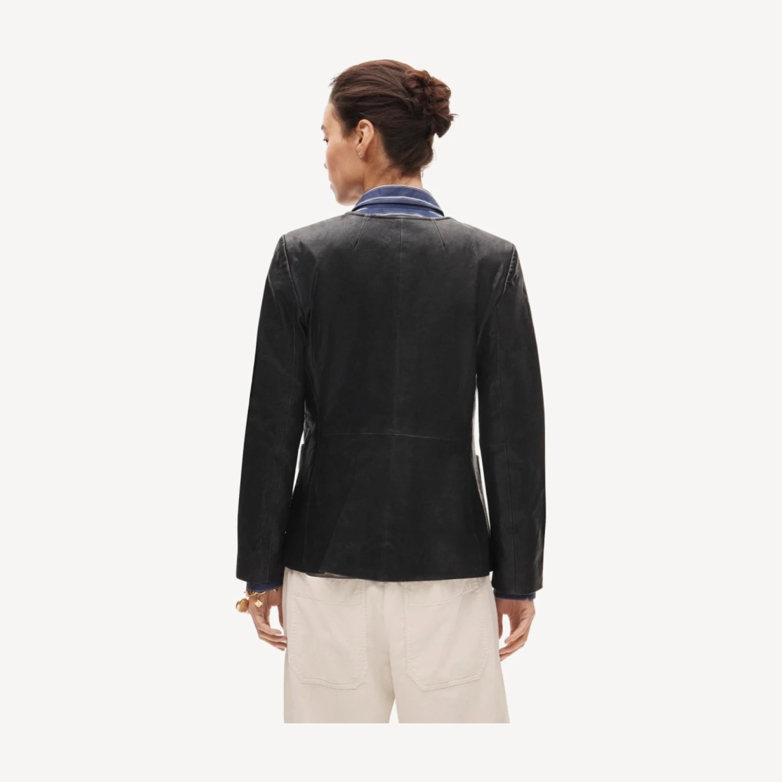 Leather lady jacket