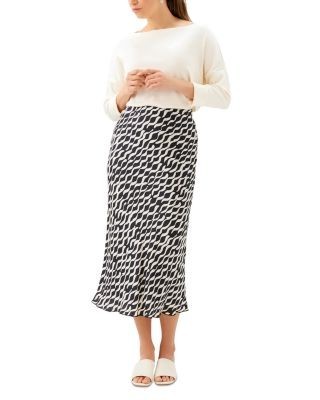 Karen Kane Satin Bias Cut Skirt