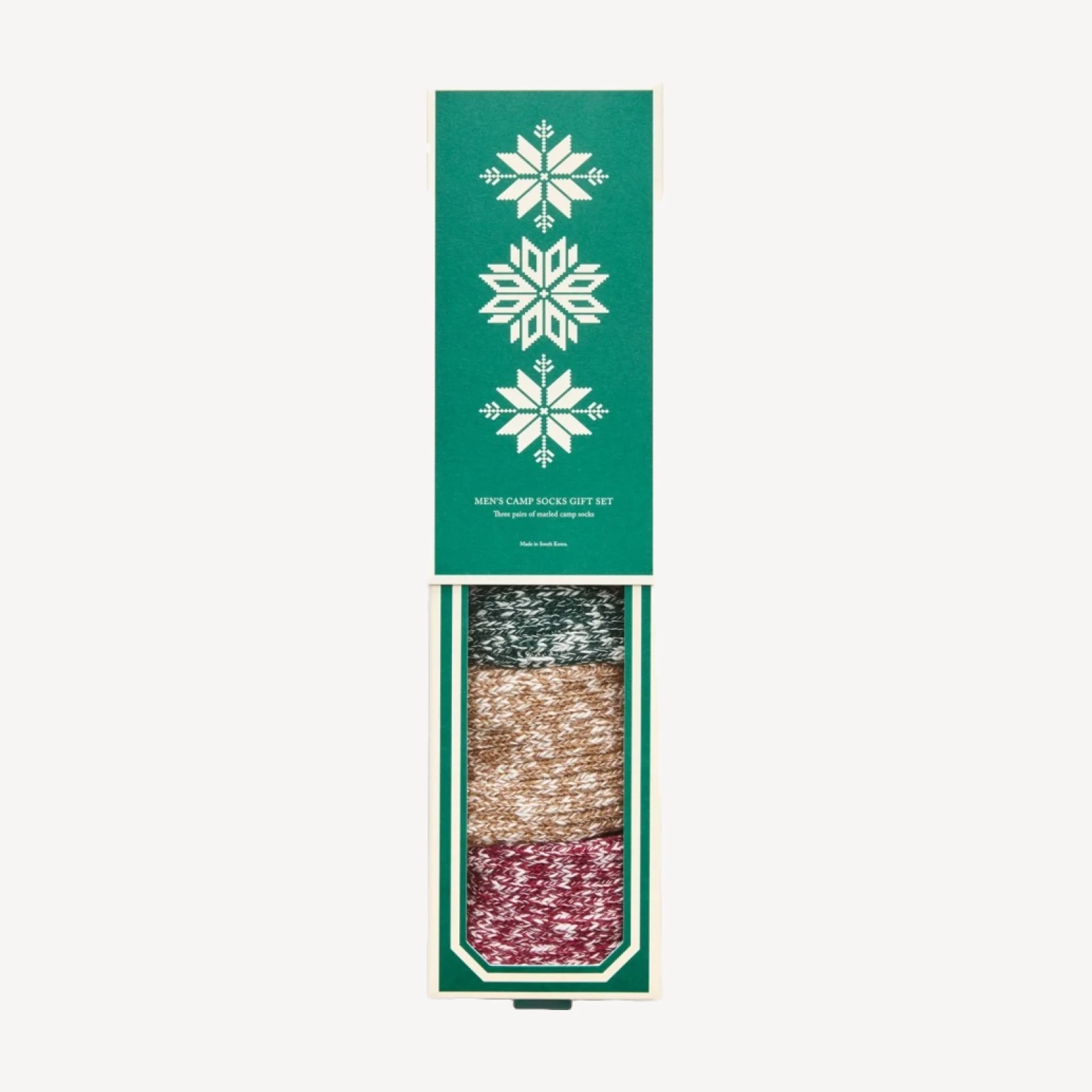 Cotton-blend marled socks three-pack