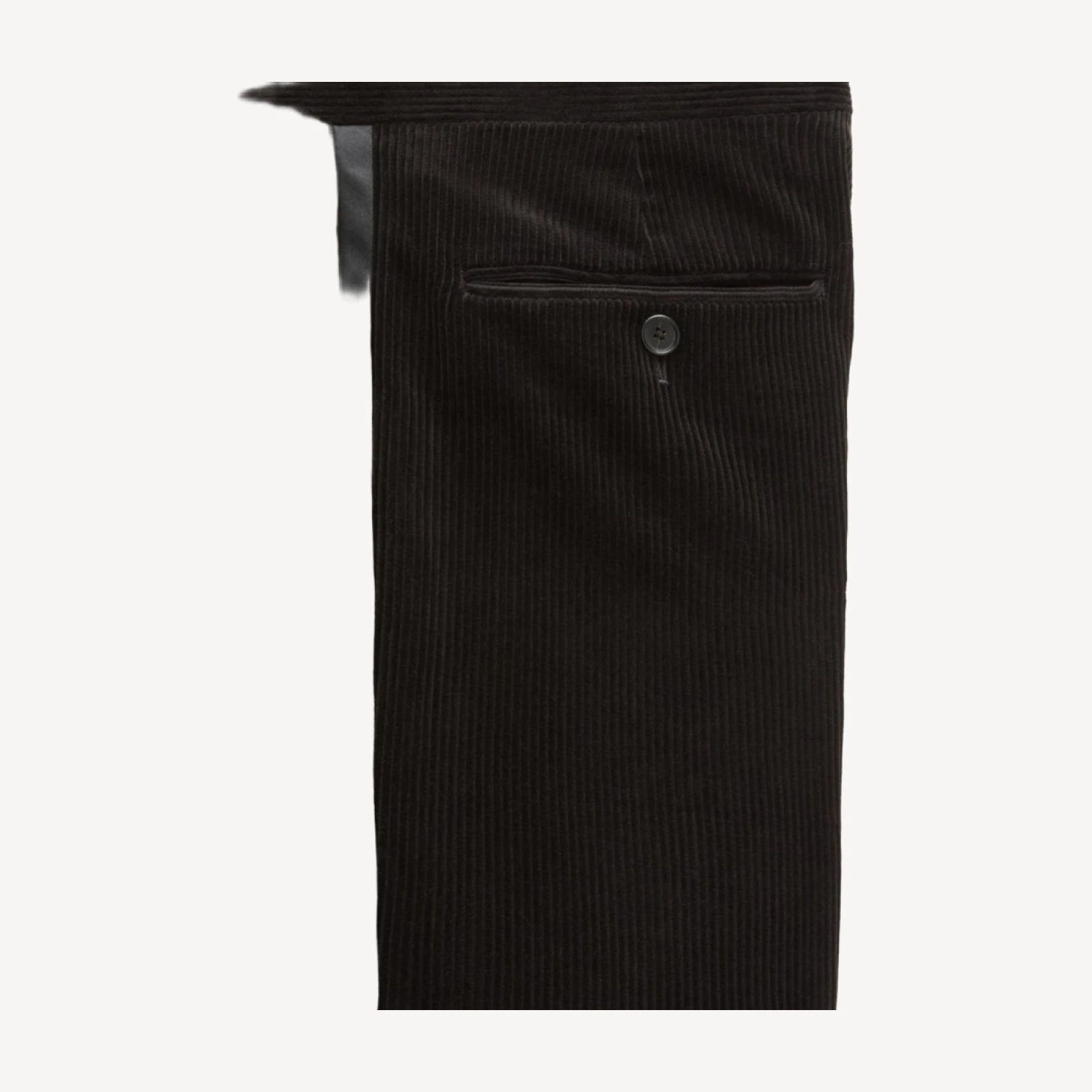 Relaxed-fit tuxedo pant in Italian cotton corduroy