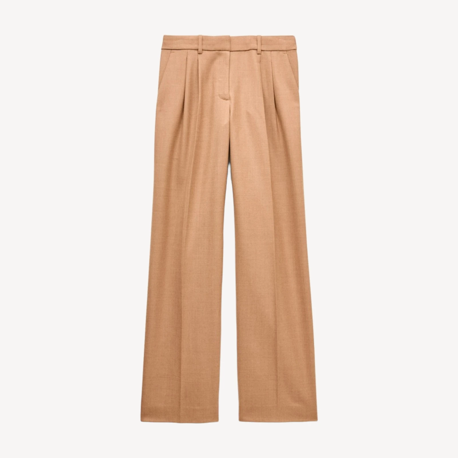 Essential trouser in wool-blend flannel