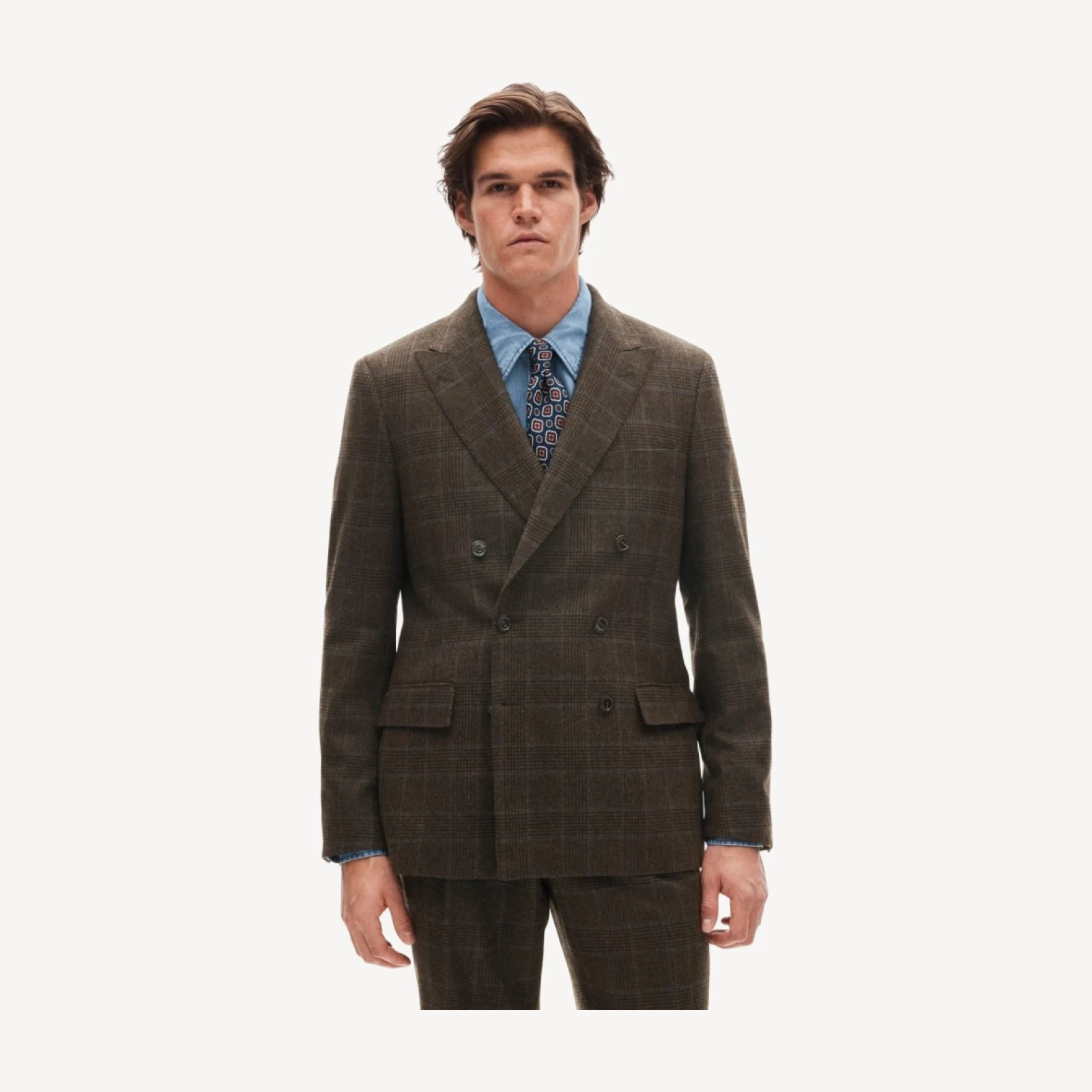 Kenmare Relaxed-fit suit jacket in Scottish lambswool blend