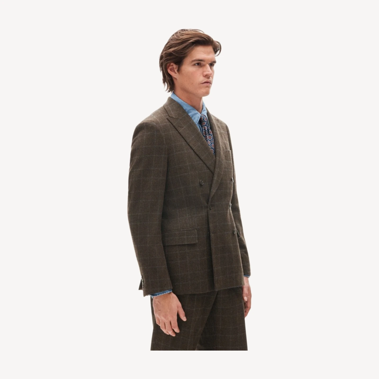 Kenmare Relaxed-fit suit jacket in Scottish lambswool blend