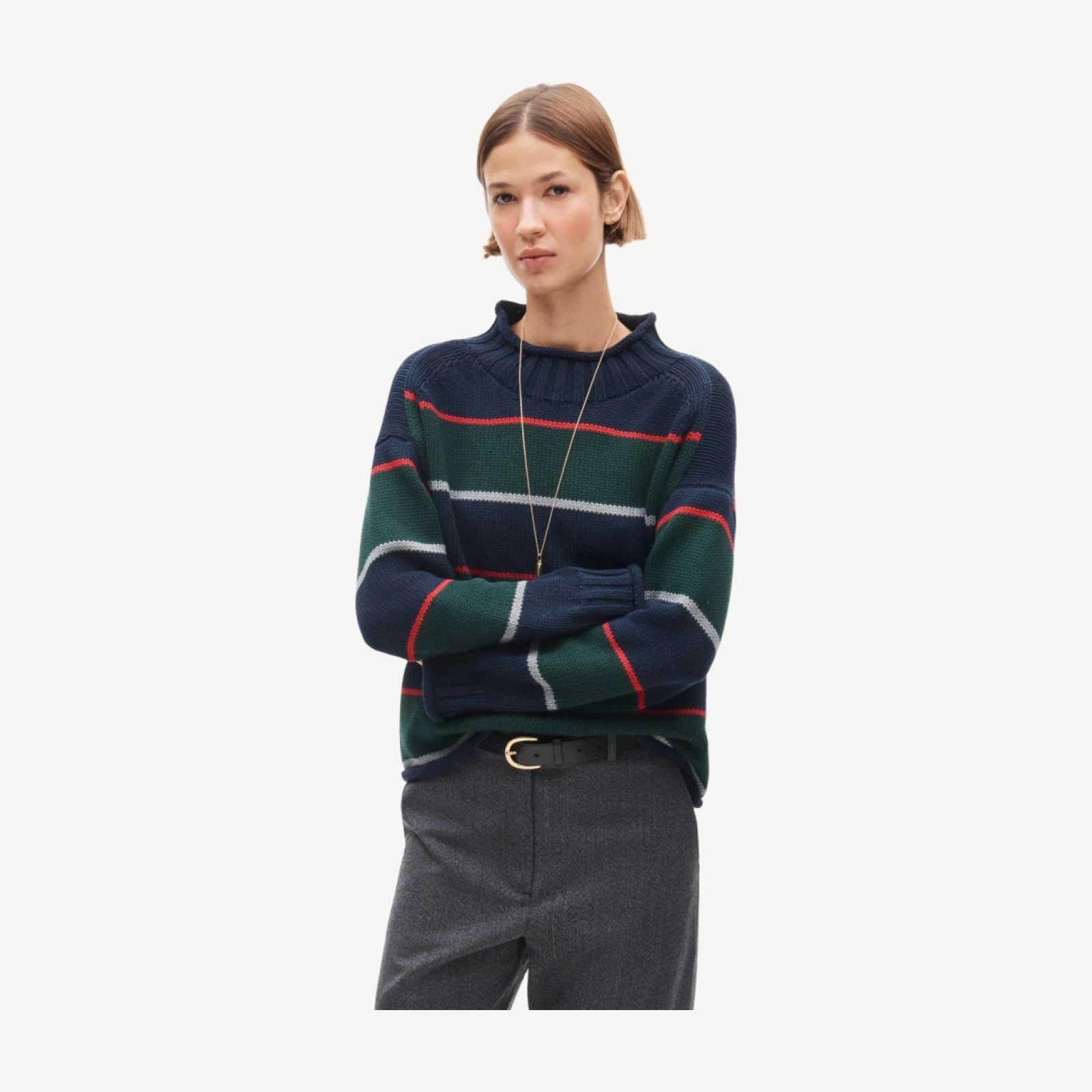 2025 Rollneck™ sweater in stripe