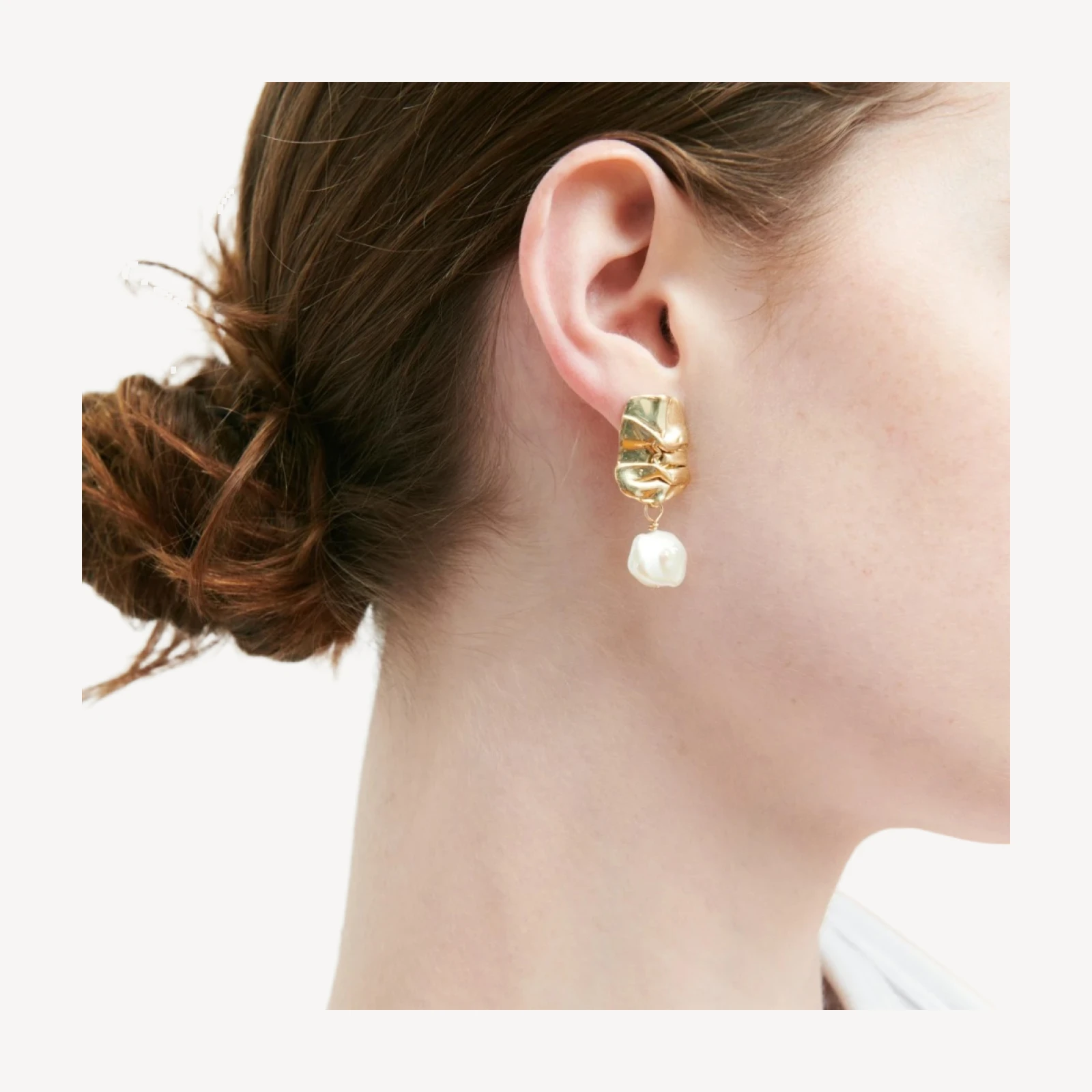 Odette New York® fender pearl earrings