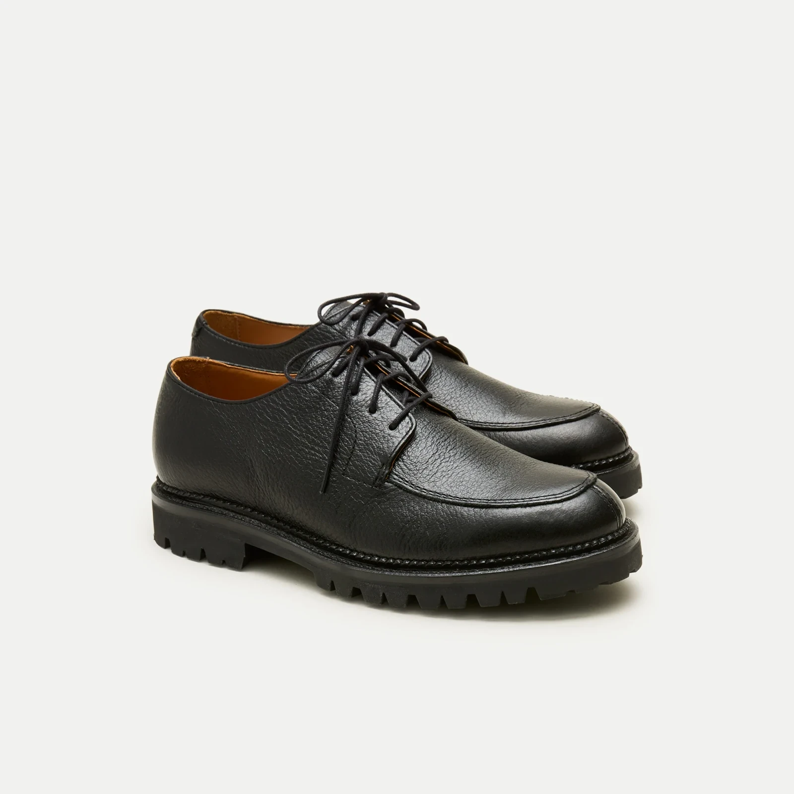Country oxford shoes in tumbled leather