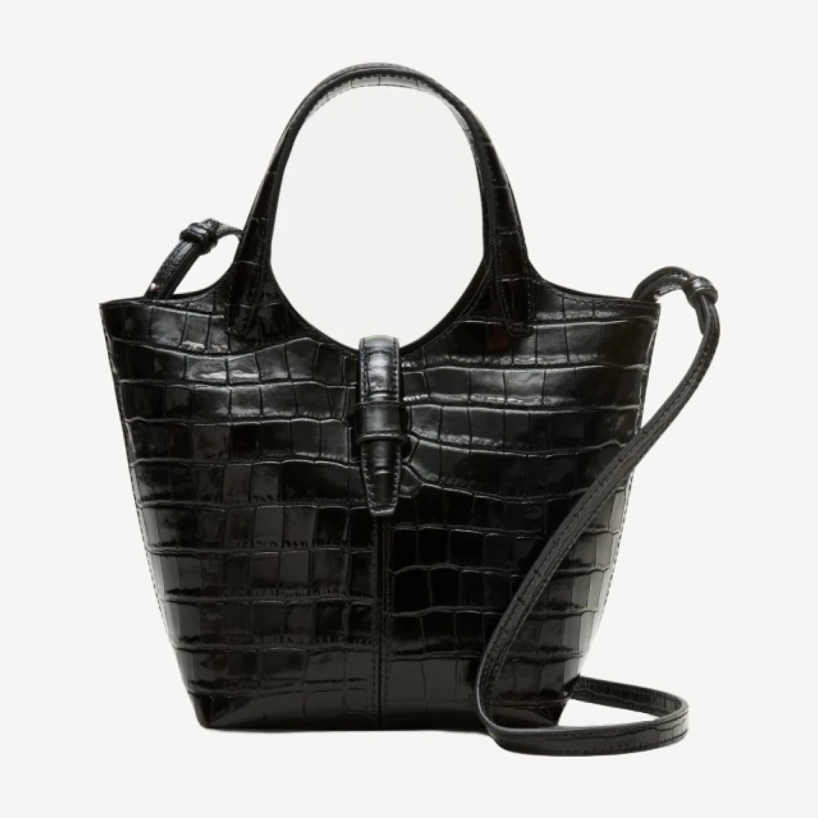 Yorke bag in croc-embossed leather