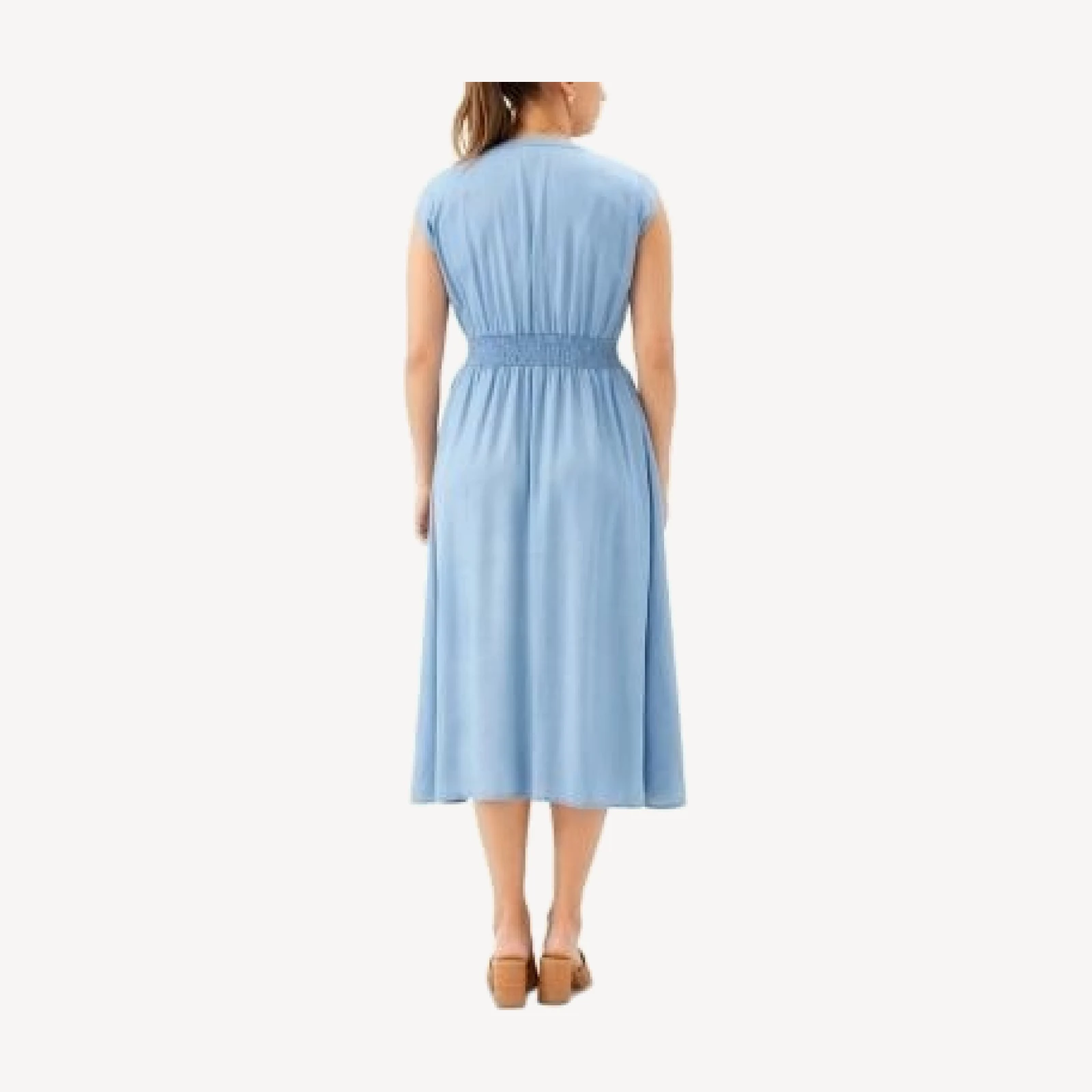Karen Kane Smocked Waist Midi Dress