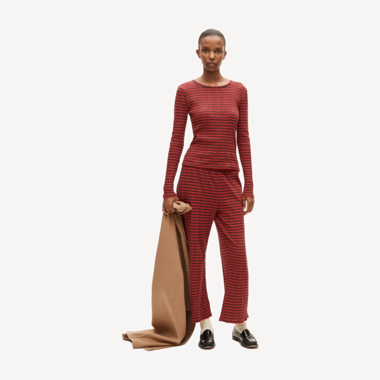 Pointelle pant in stripe
