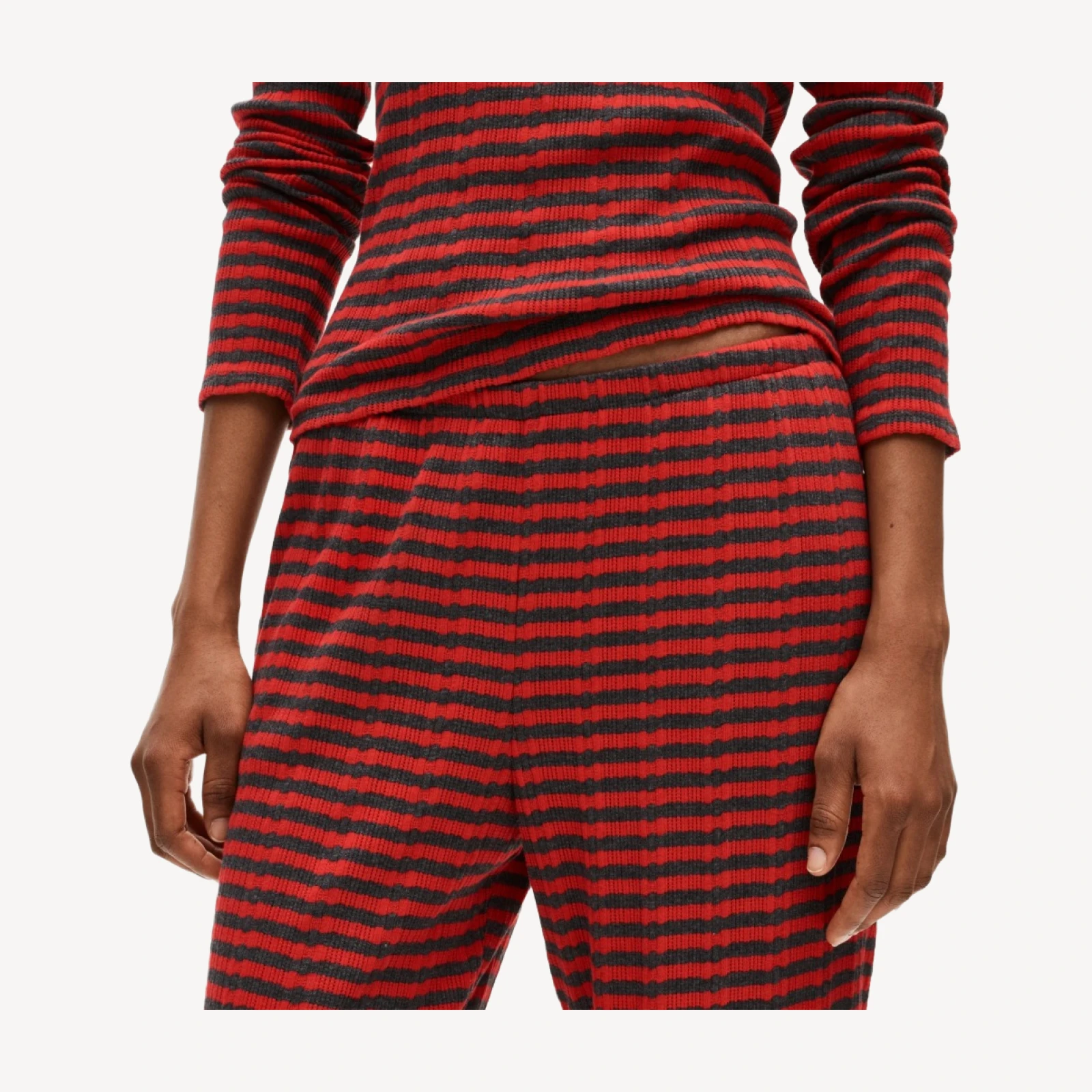 Pointelle pant in stripe