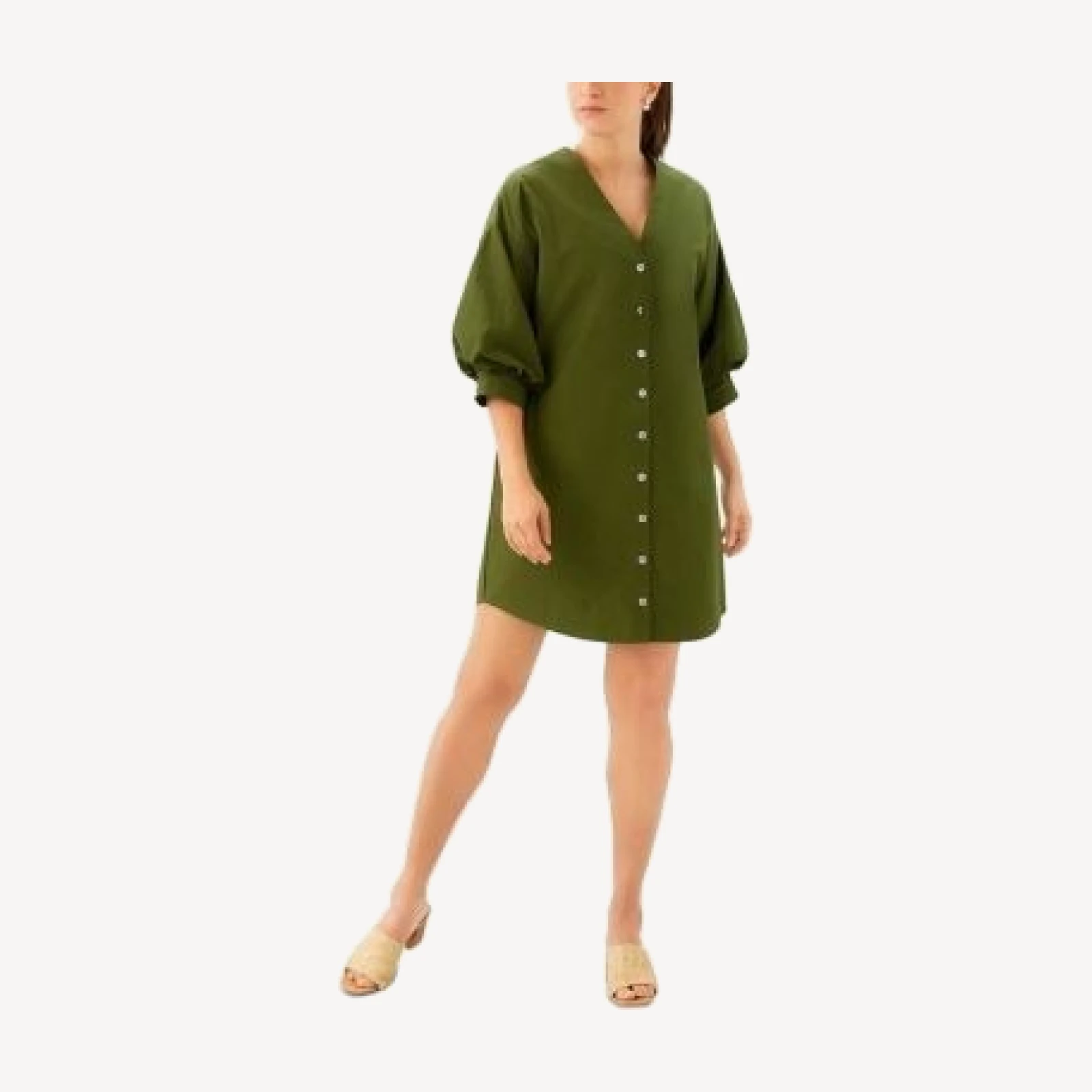 Karen Kane Lantern Sleeve Shirtdress